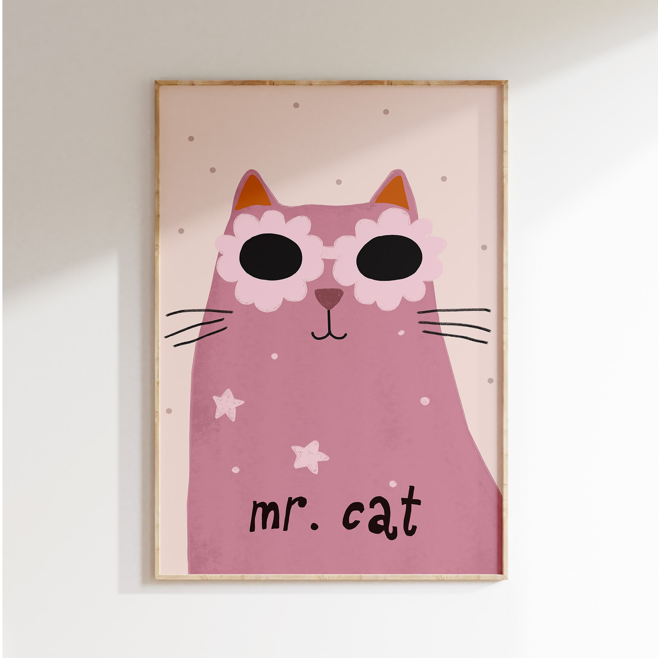 Kinderkamer print - Mr. Cat