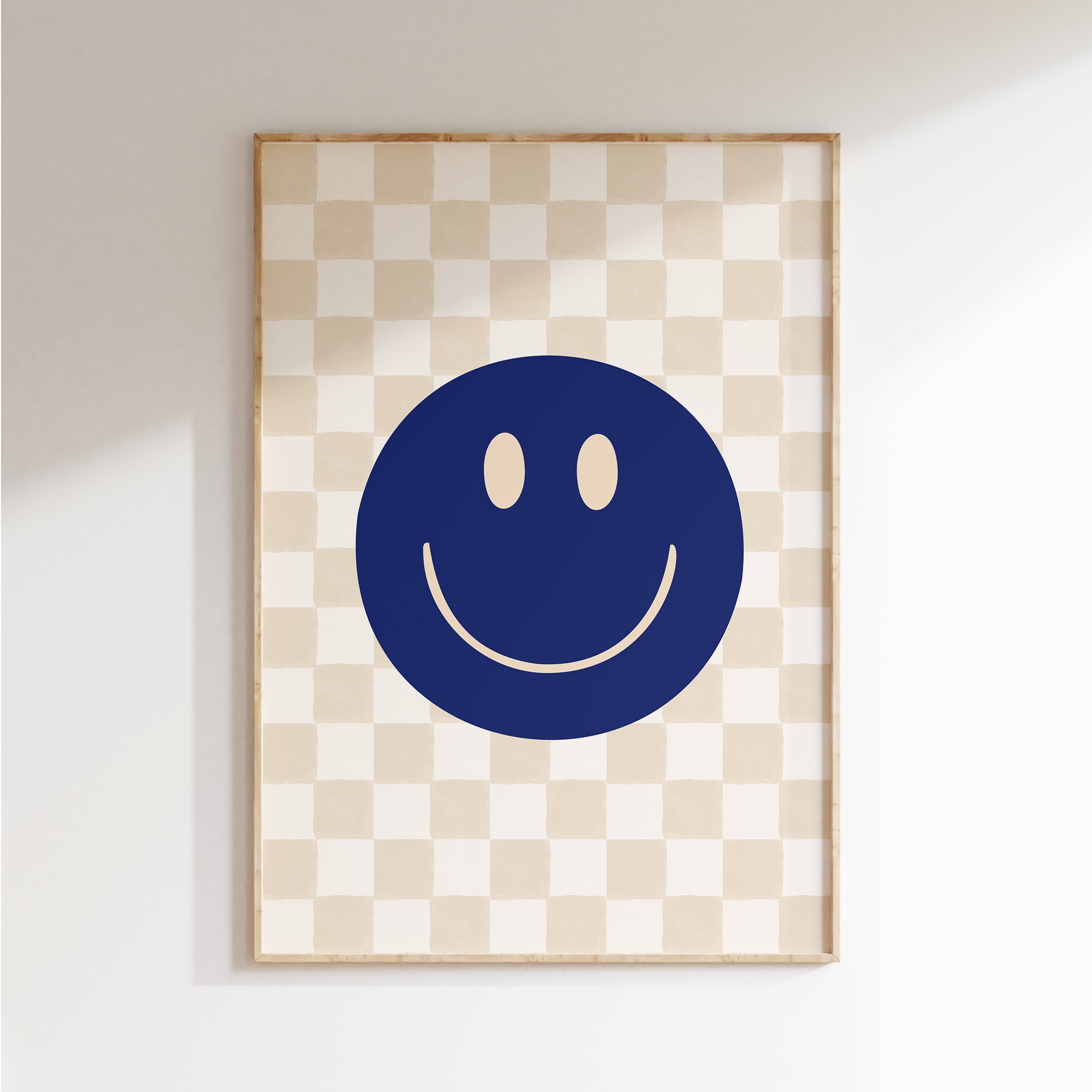 Kinderkamer poster - Smiley | blauw