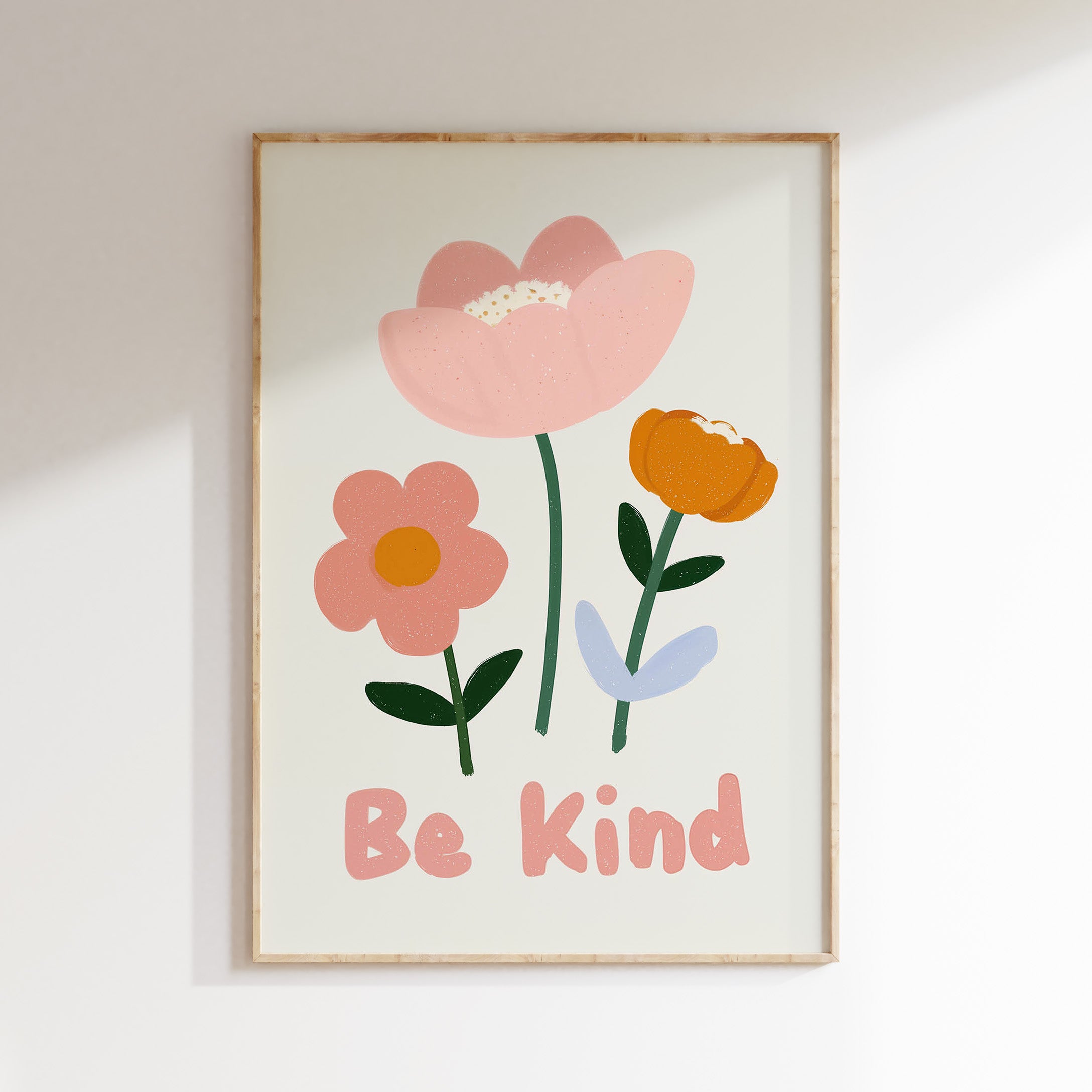 Children's room print - Be kind