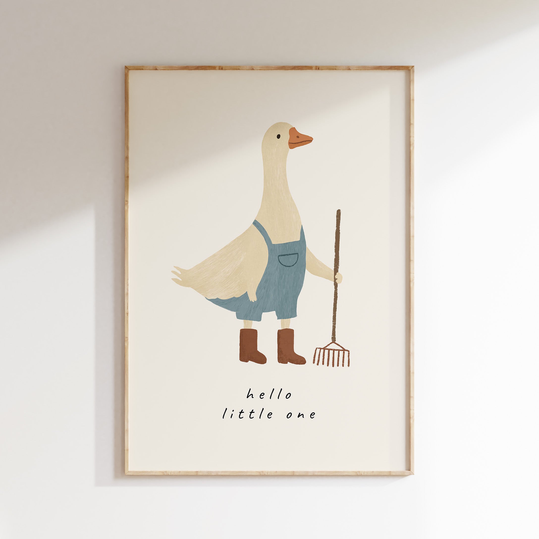 Kinderkamer print - Boer gans