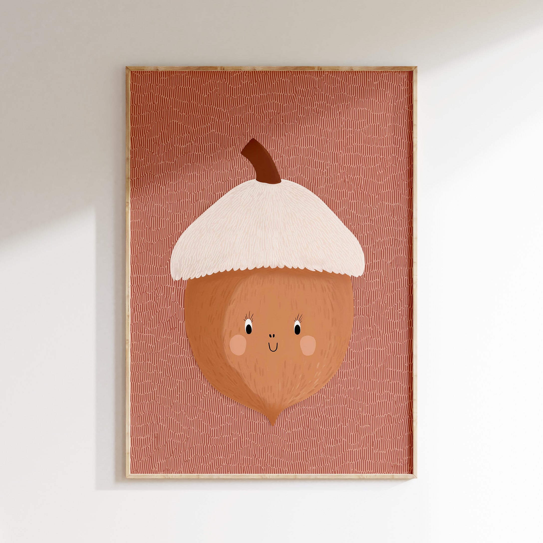 Kinderkamer print - Vrolijke eikel