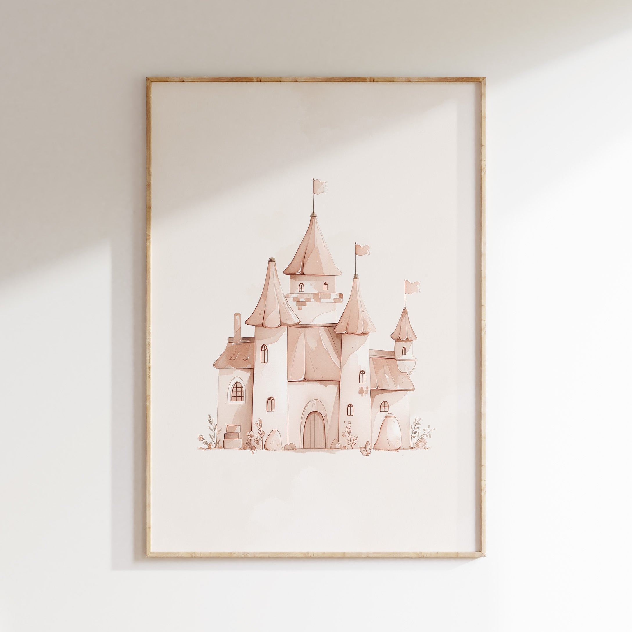 Children's room poster - Fairy castle | Unicorns & Fairies