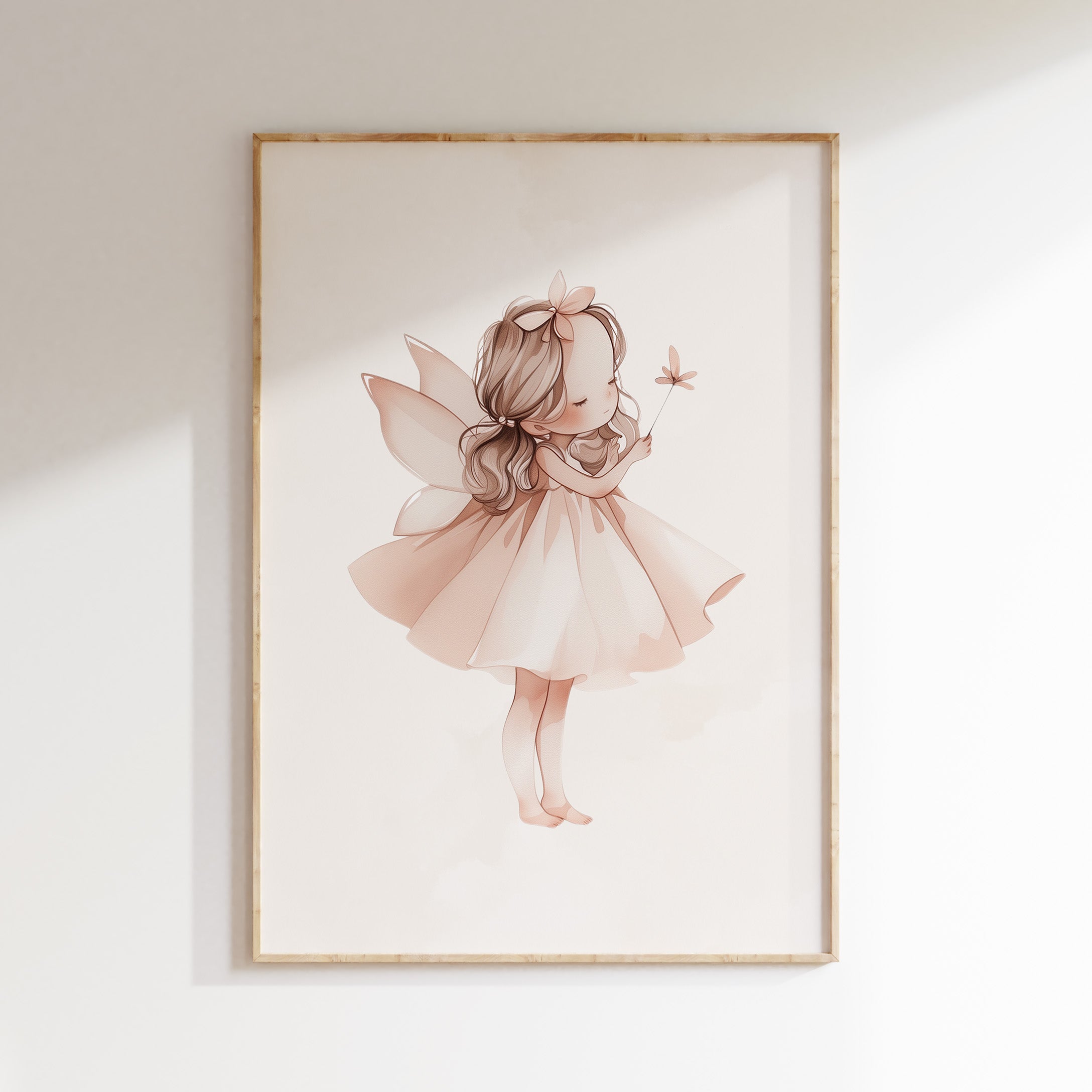 Children's room poster - Fairy with flower | Unicorns & Fairies