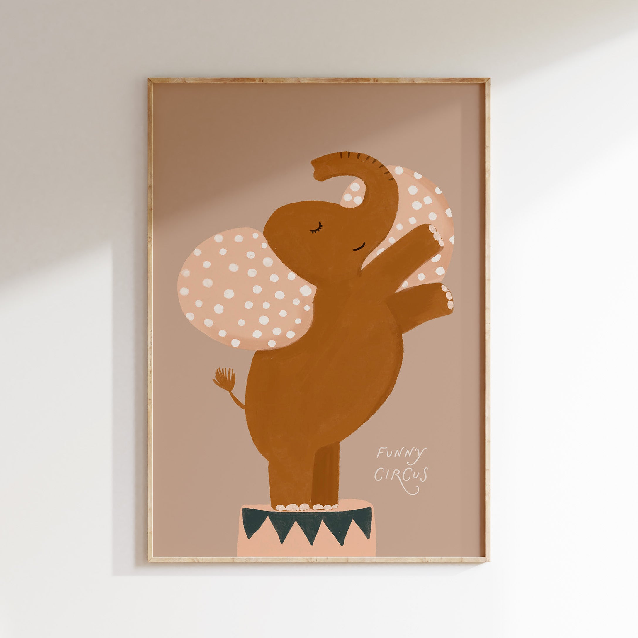 Children's room print – Circus Elephant