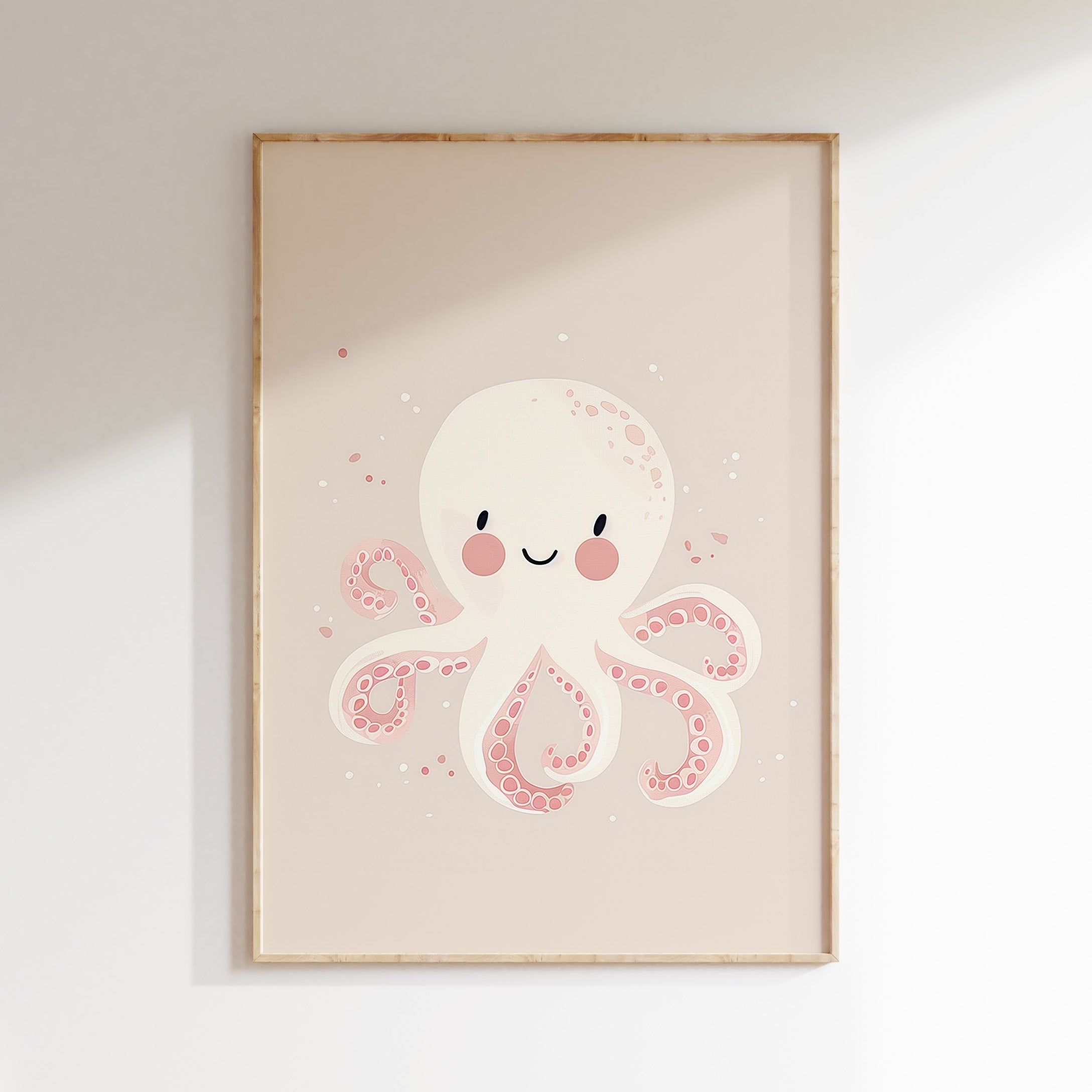 Kinderkamer print - Octopus Pastel