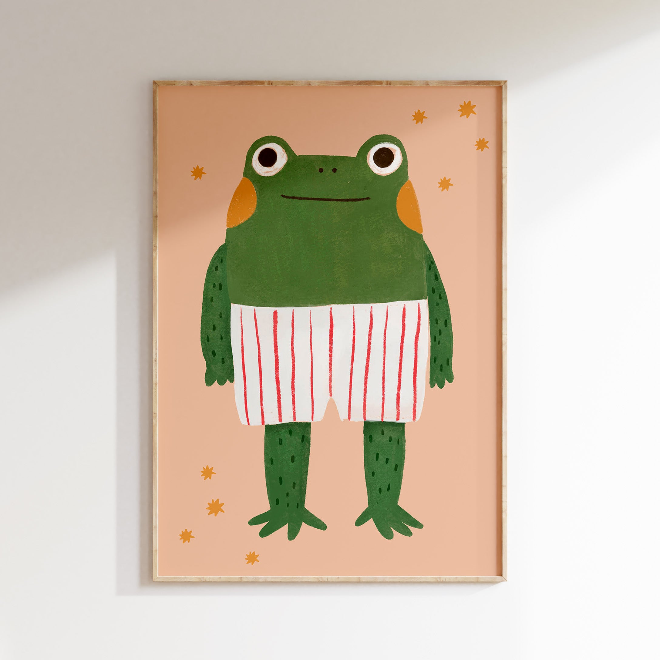 Children's room print – Funny Frog