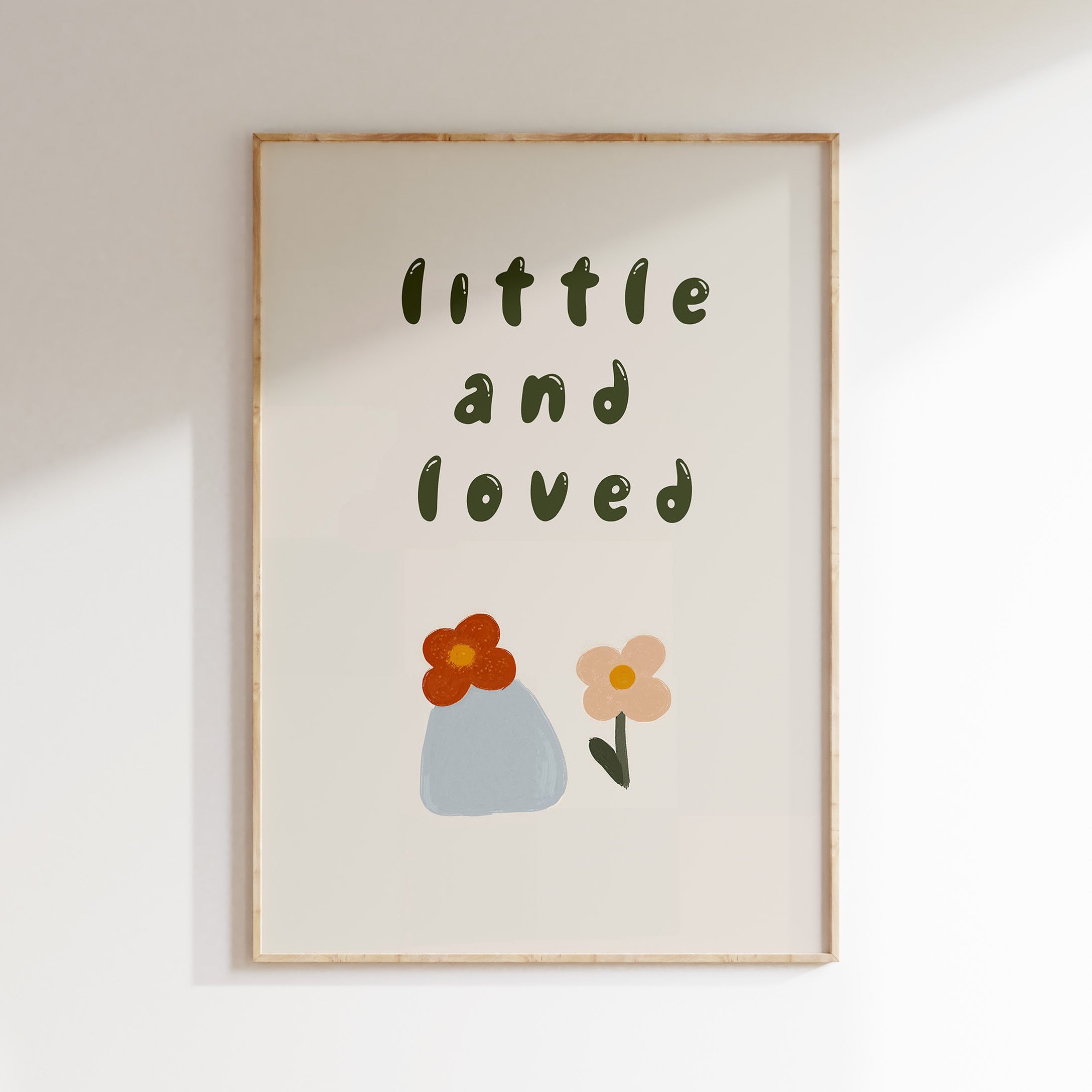 Kinderkamer print - Little and loved