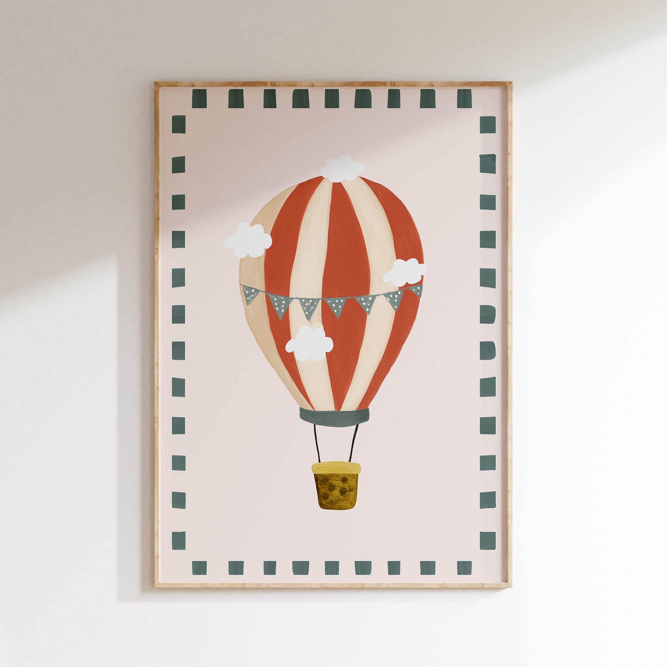 Kinderkamer print - Luchtballon