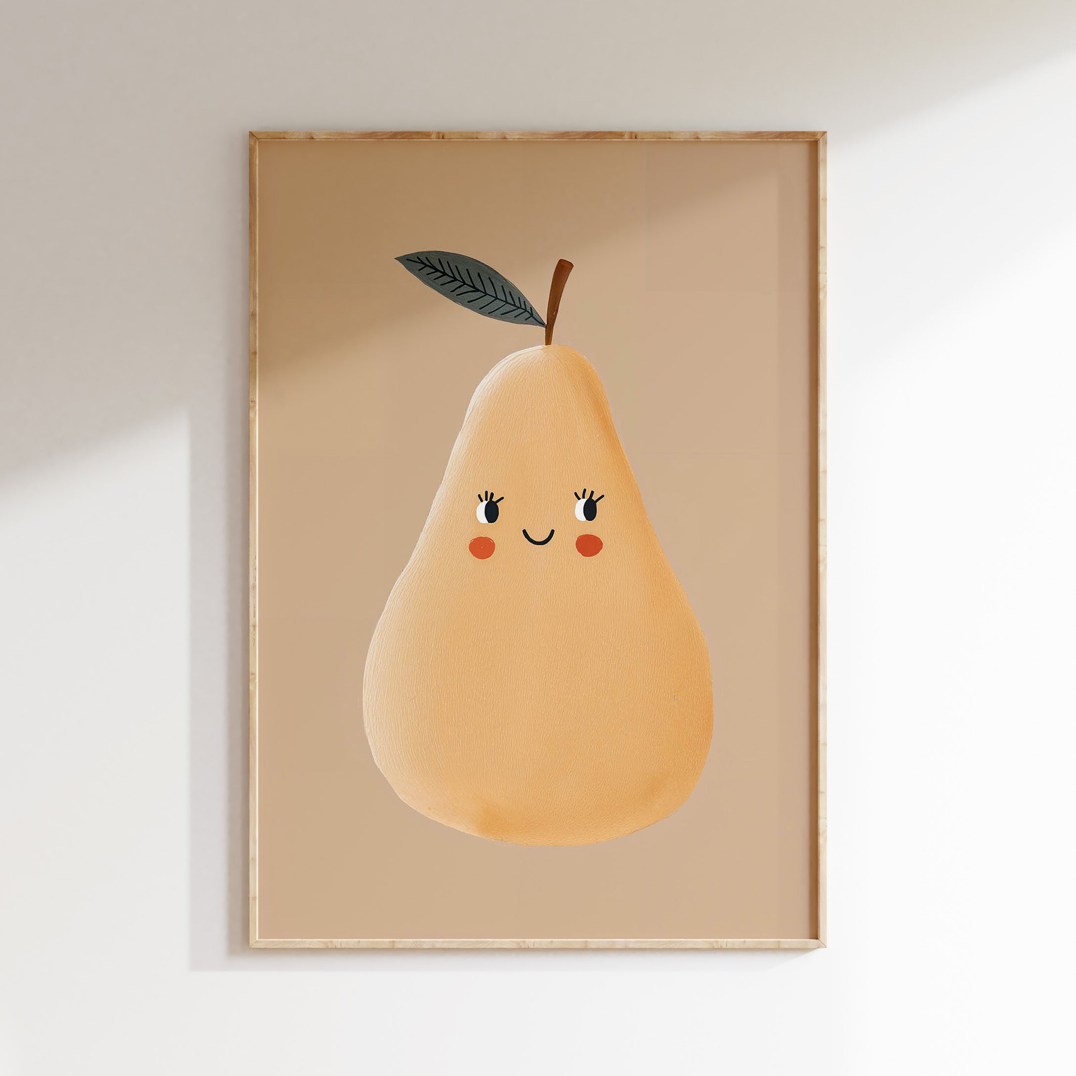 Kinderkamer print - Blije peer