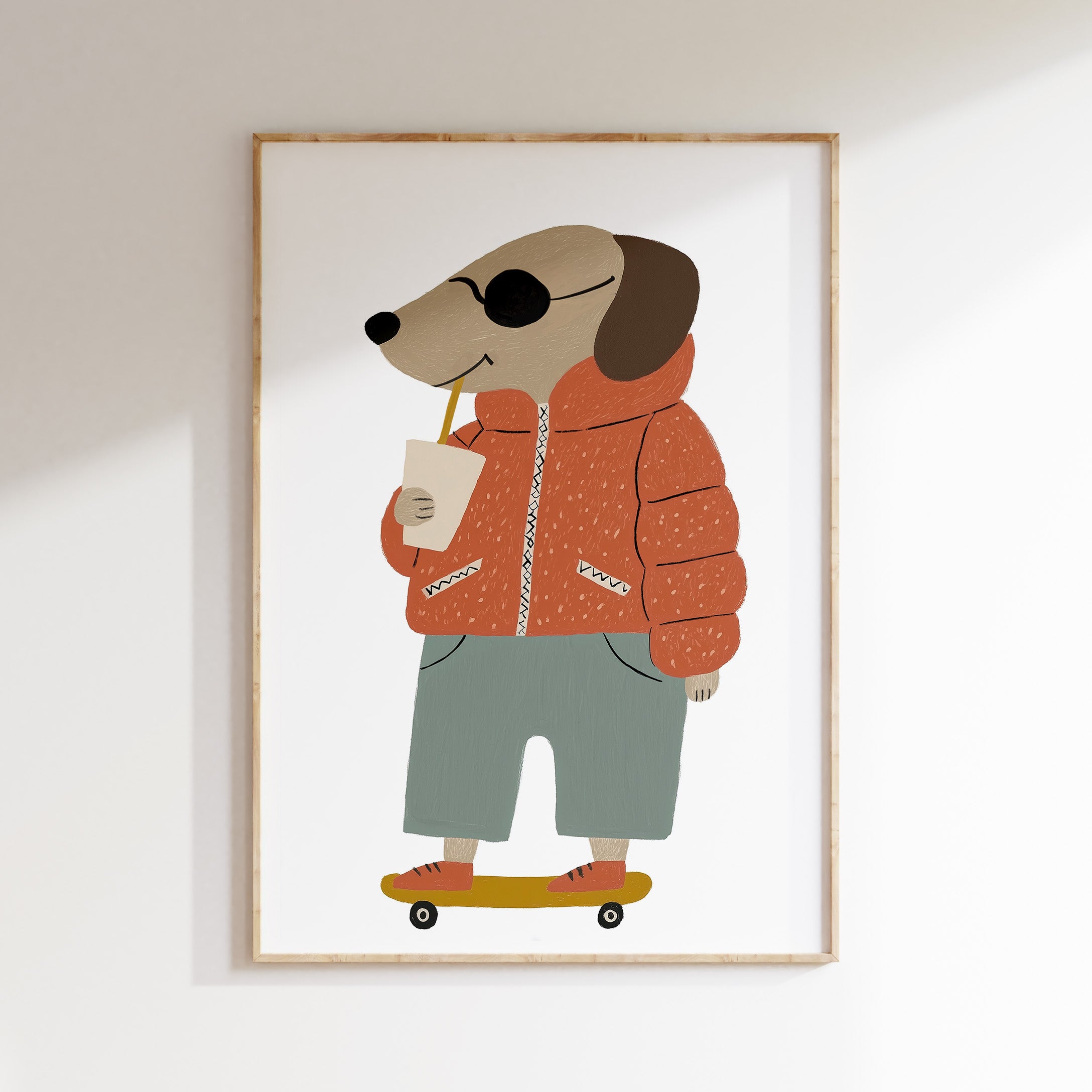 Kinderkamer print - Cool Dog