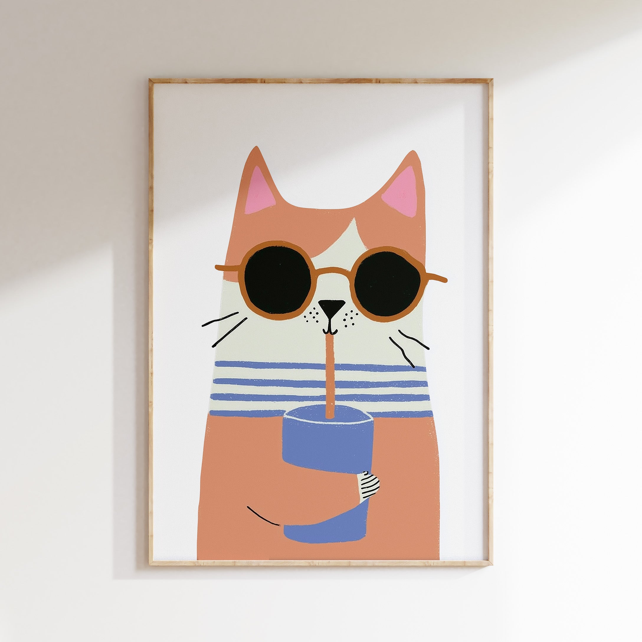 Kinderkamer print - Coole Kat