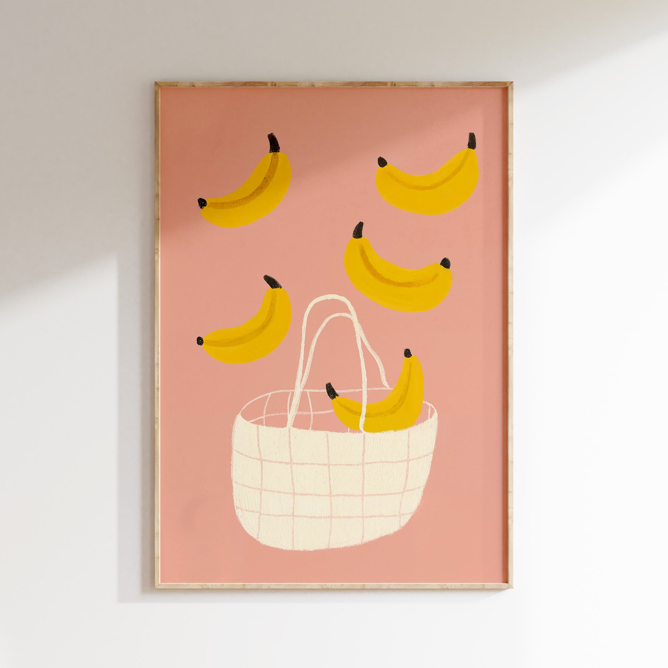 Children's room print - Happy bananas