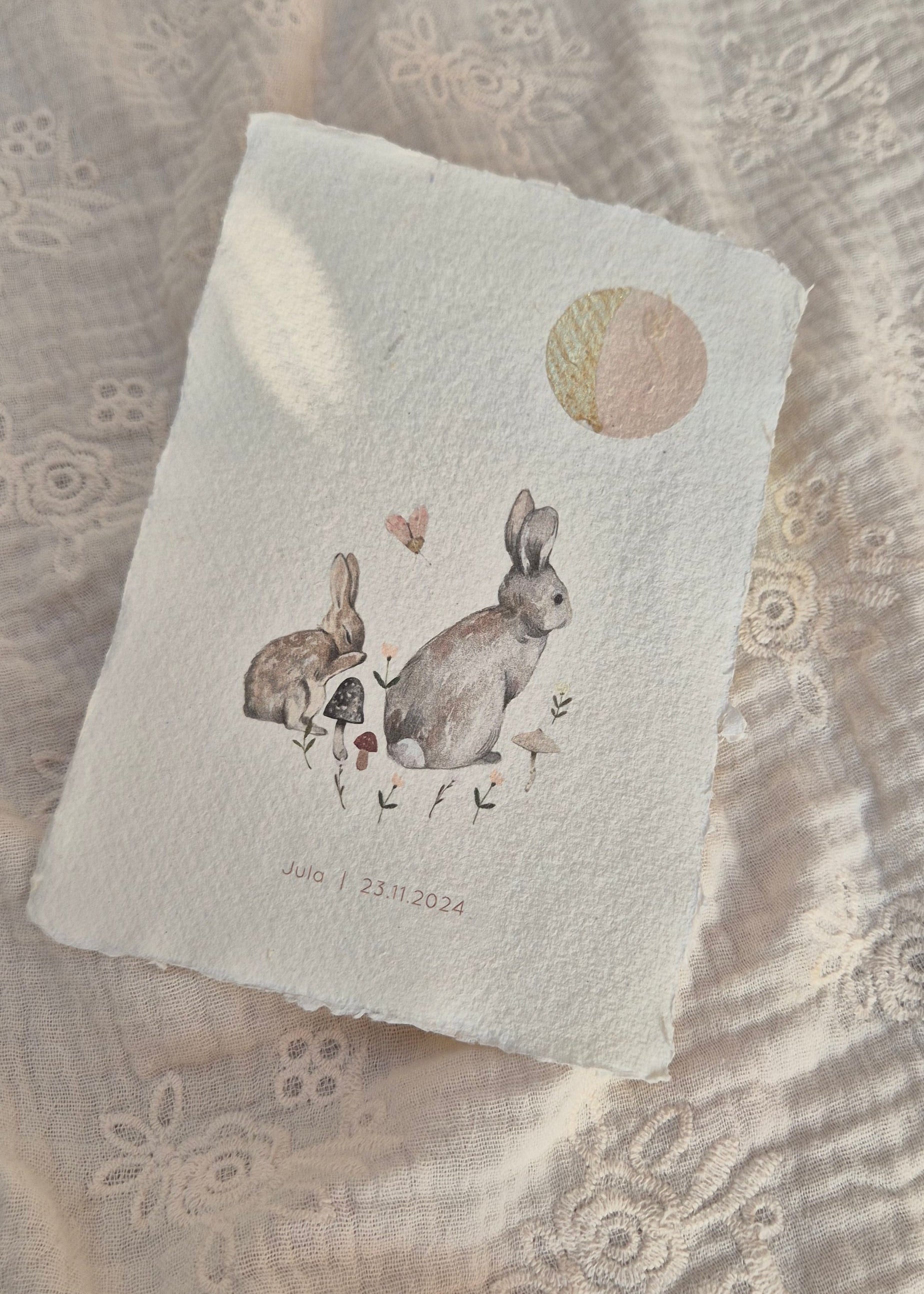 Moon phase poster - Bunnies