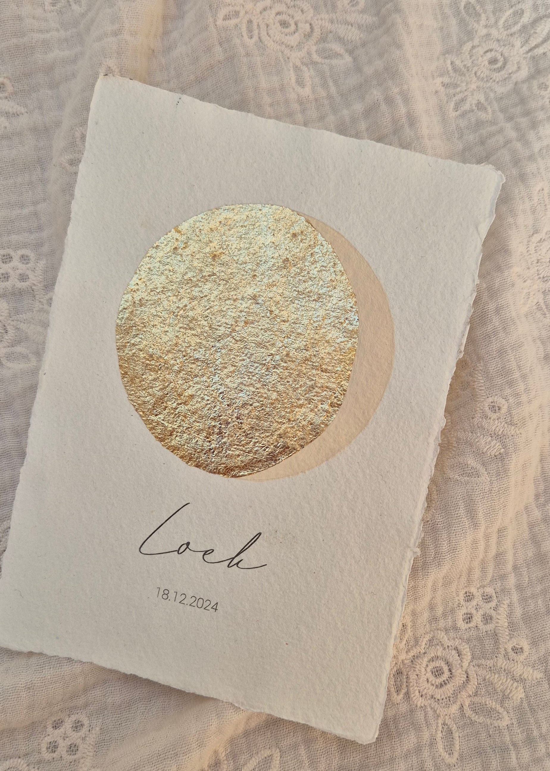 Moon phase poster - Beige