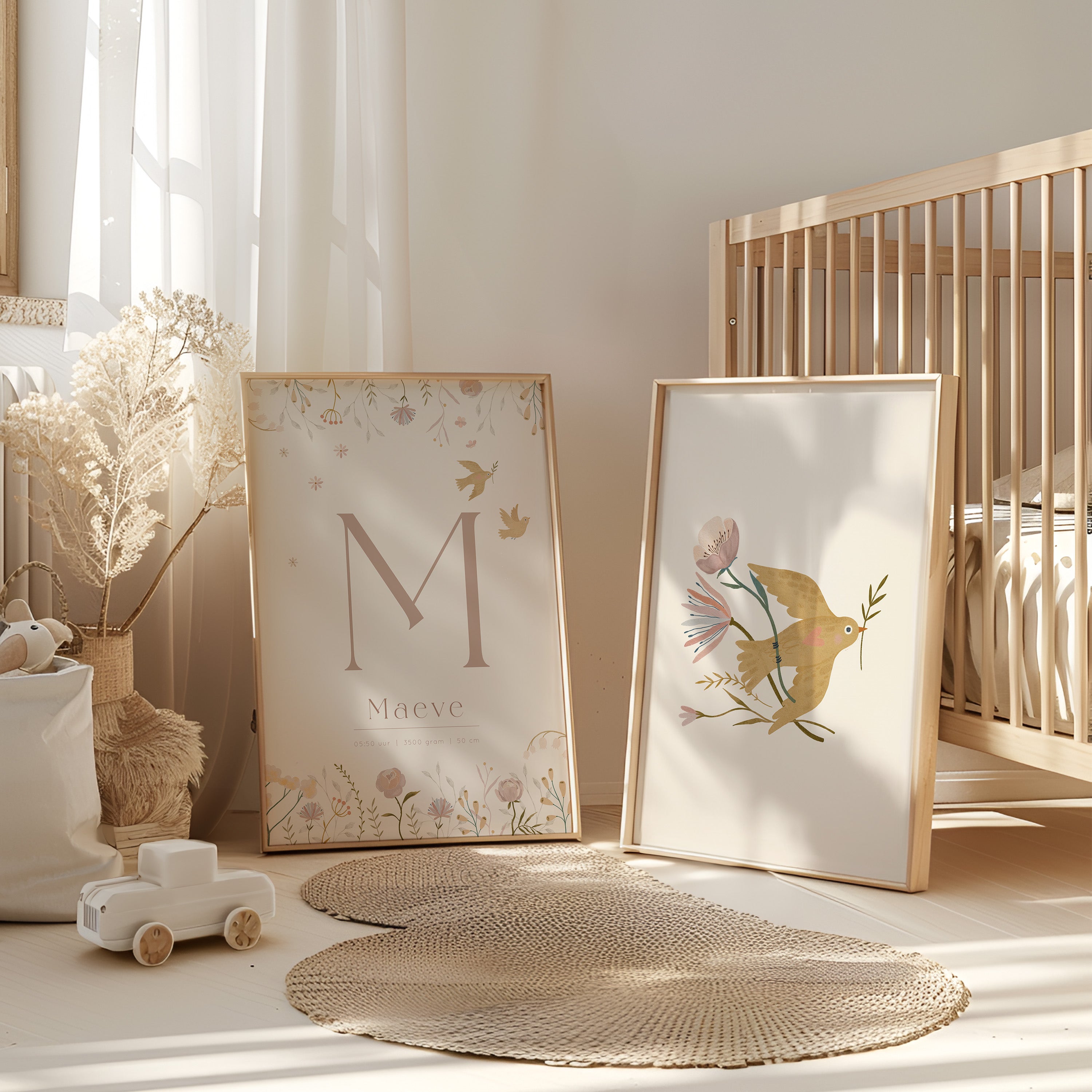 Kinderkamer poster - Vogels & Bloemen | Garden of Paradise