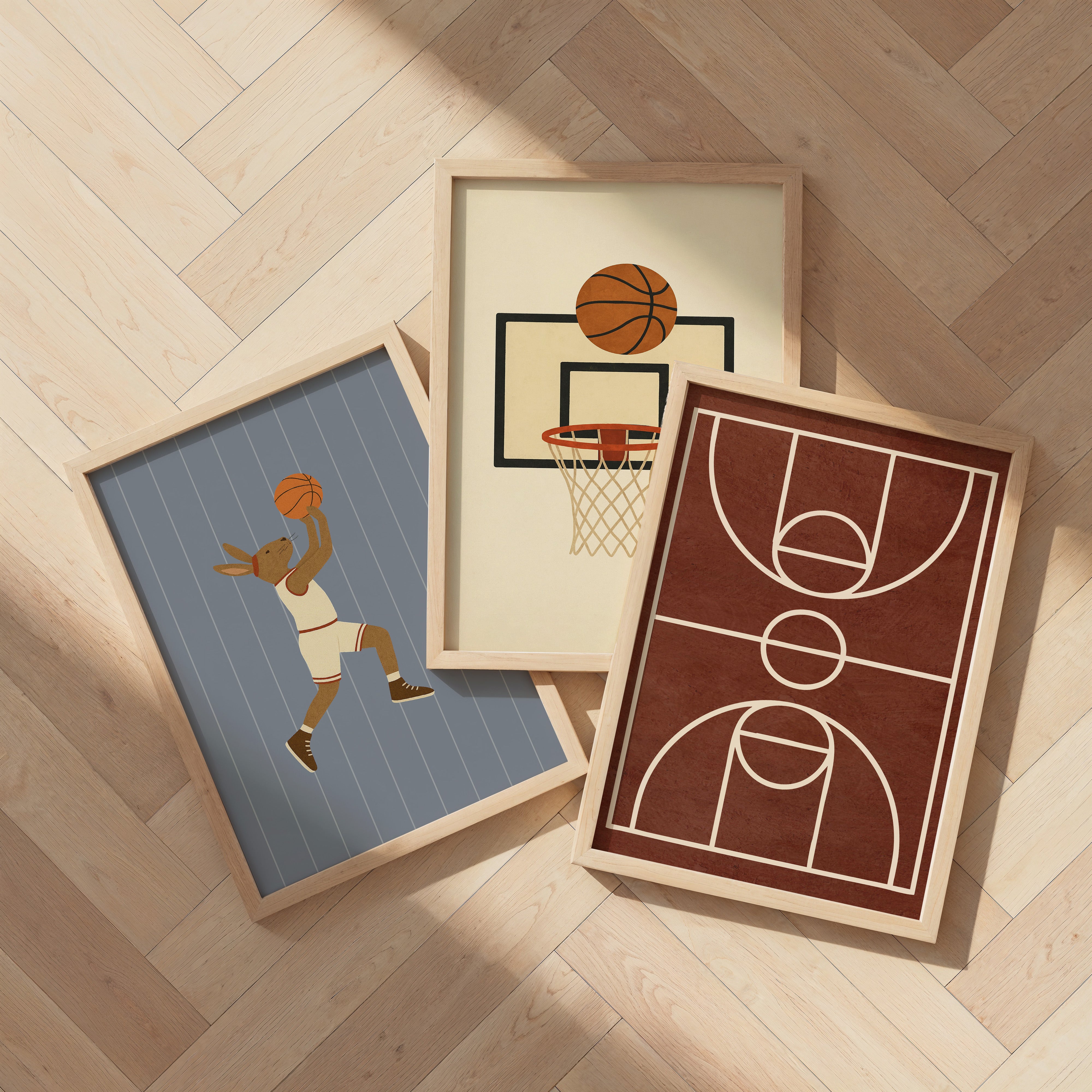 Kinderkamer poster - Basketball Bunny | Sport