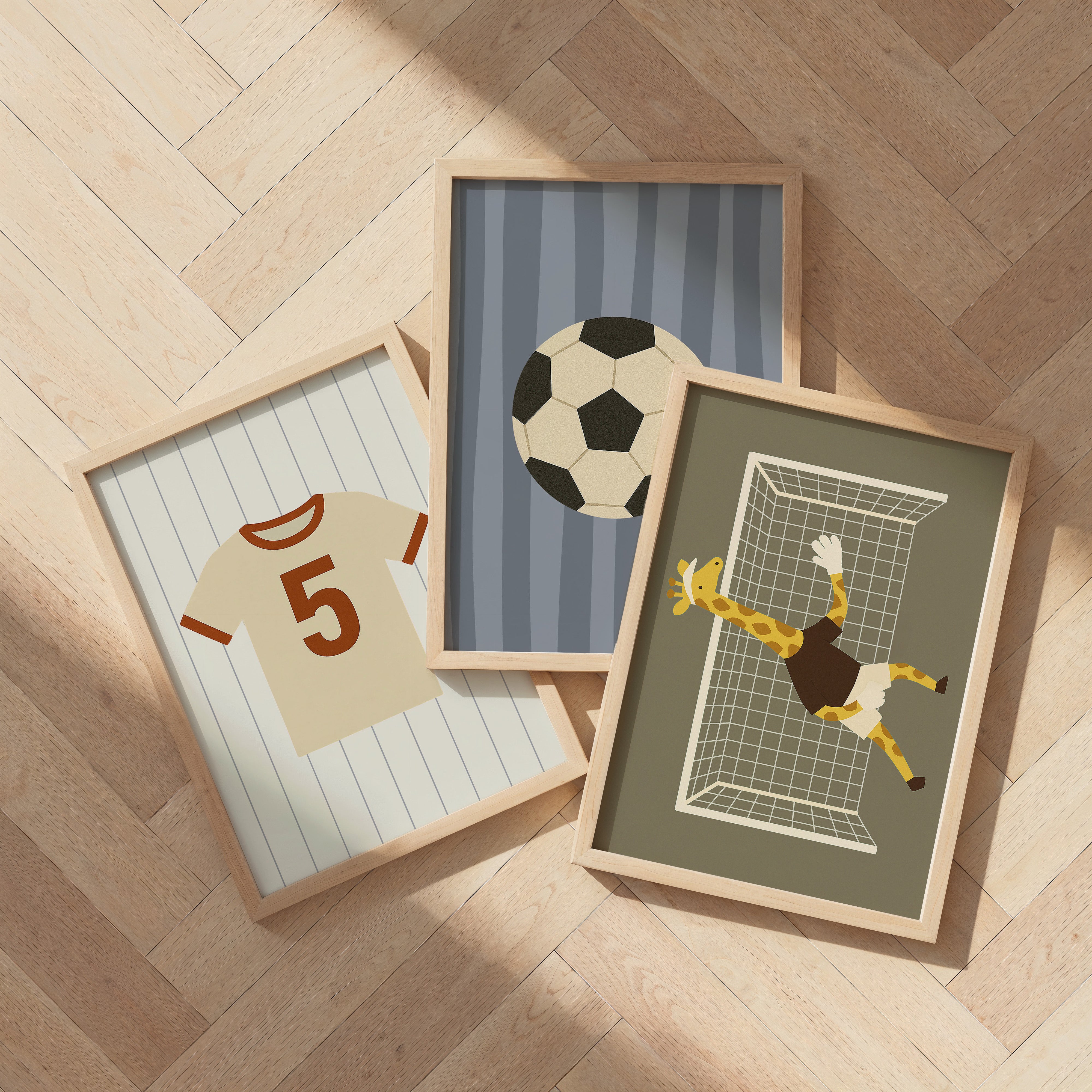 Kinderkamer poster - Keeper Giraf | Sport