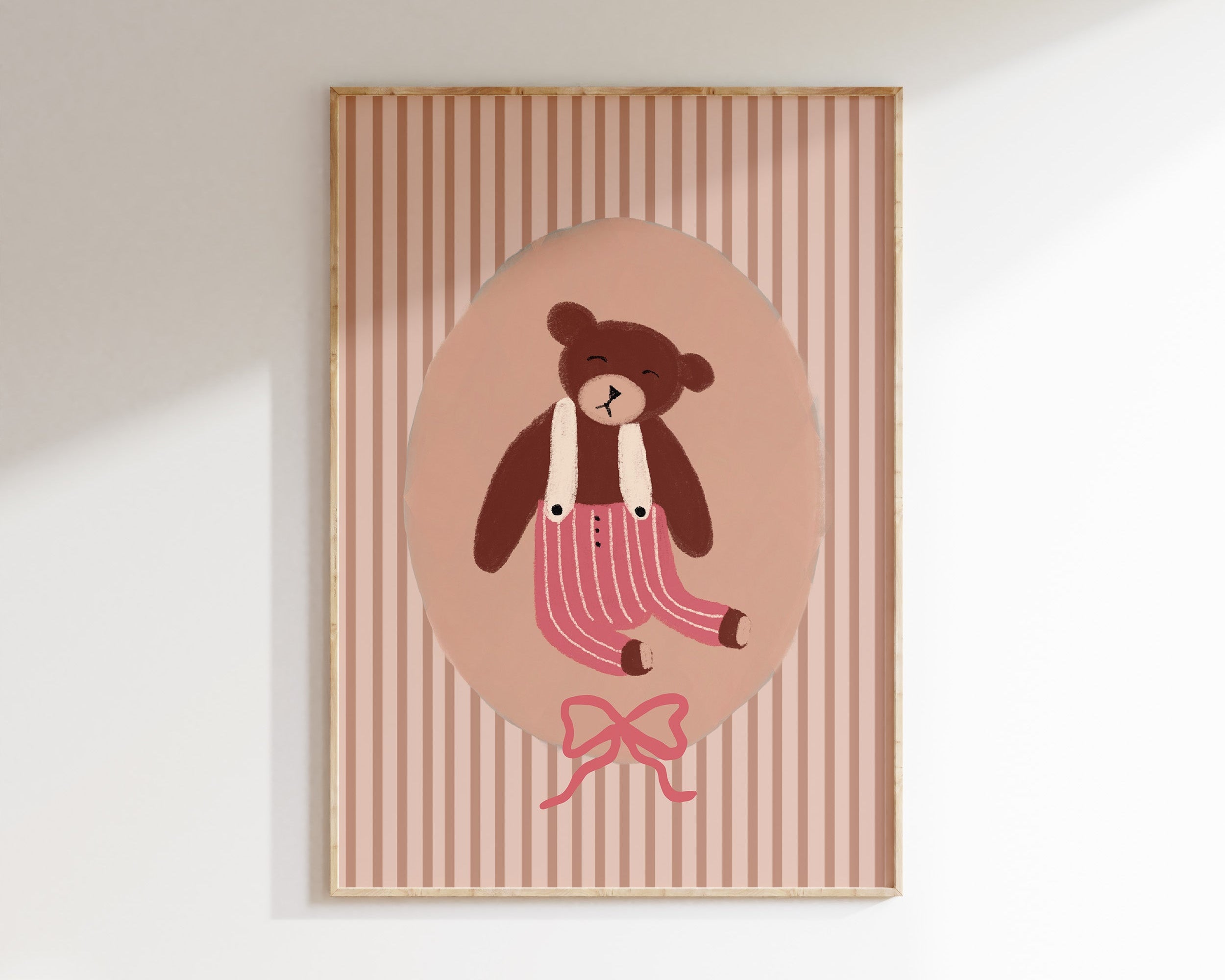 Retro nursery poster - Dog with dots