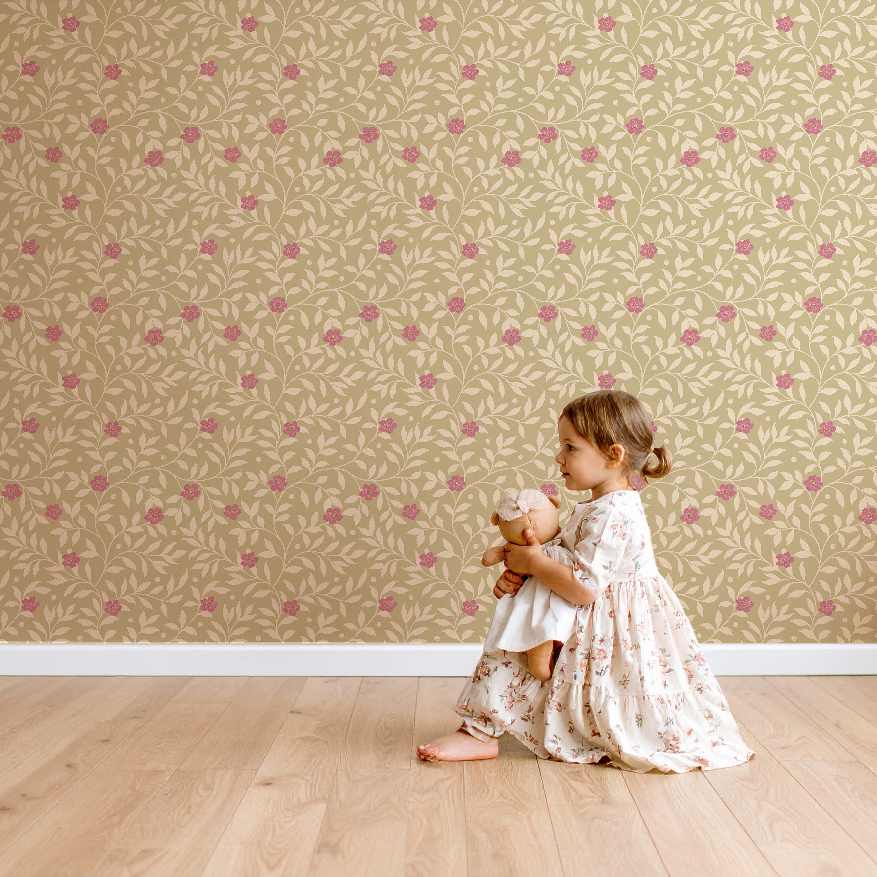 Wallpaper Vintage Flowers