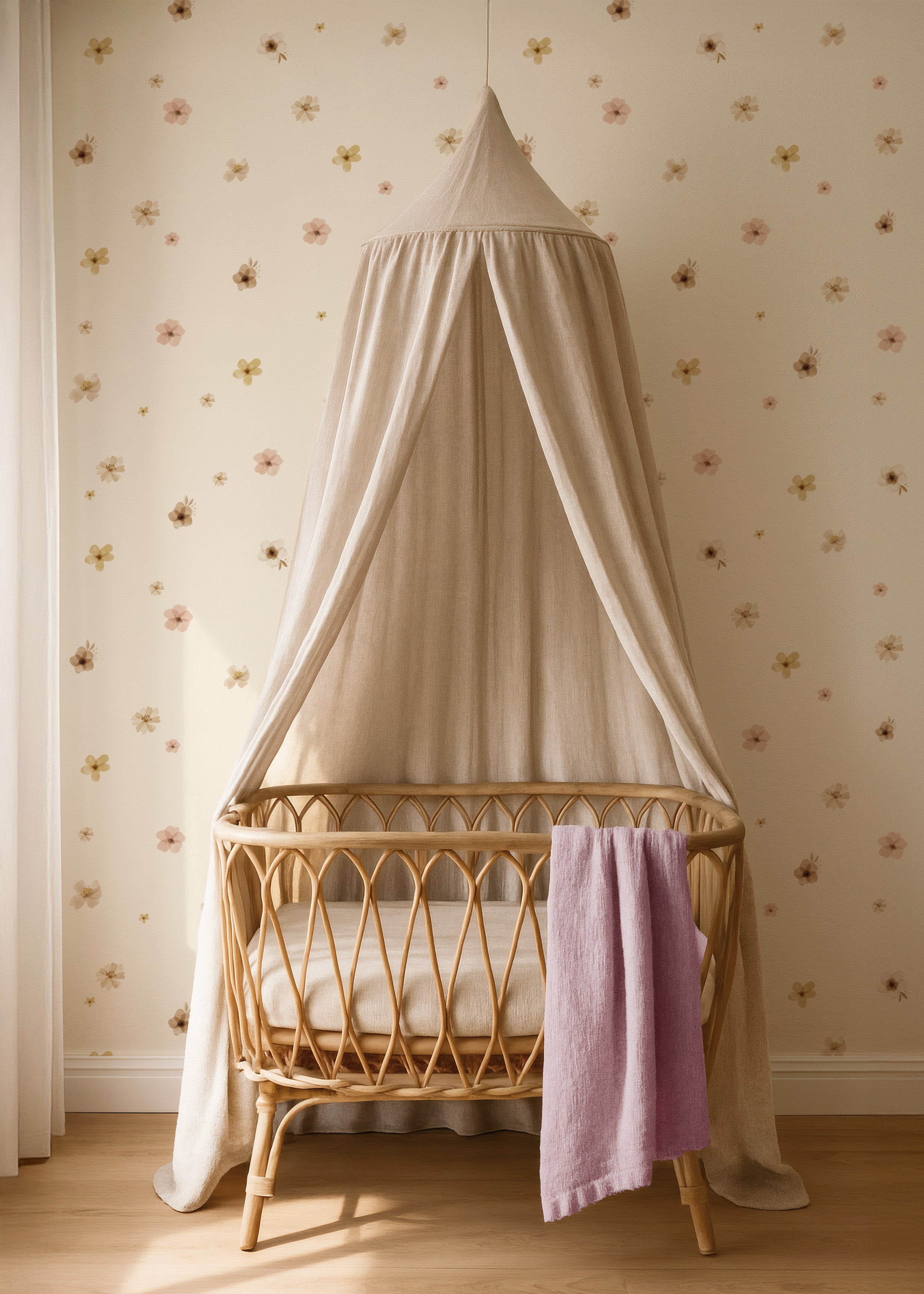 Behang Vintage Flowers