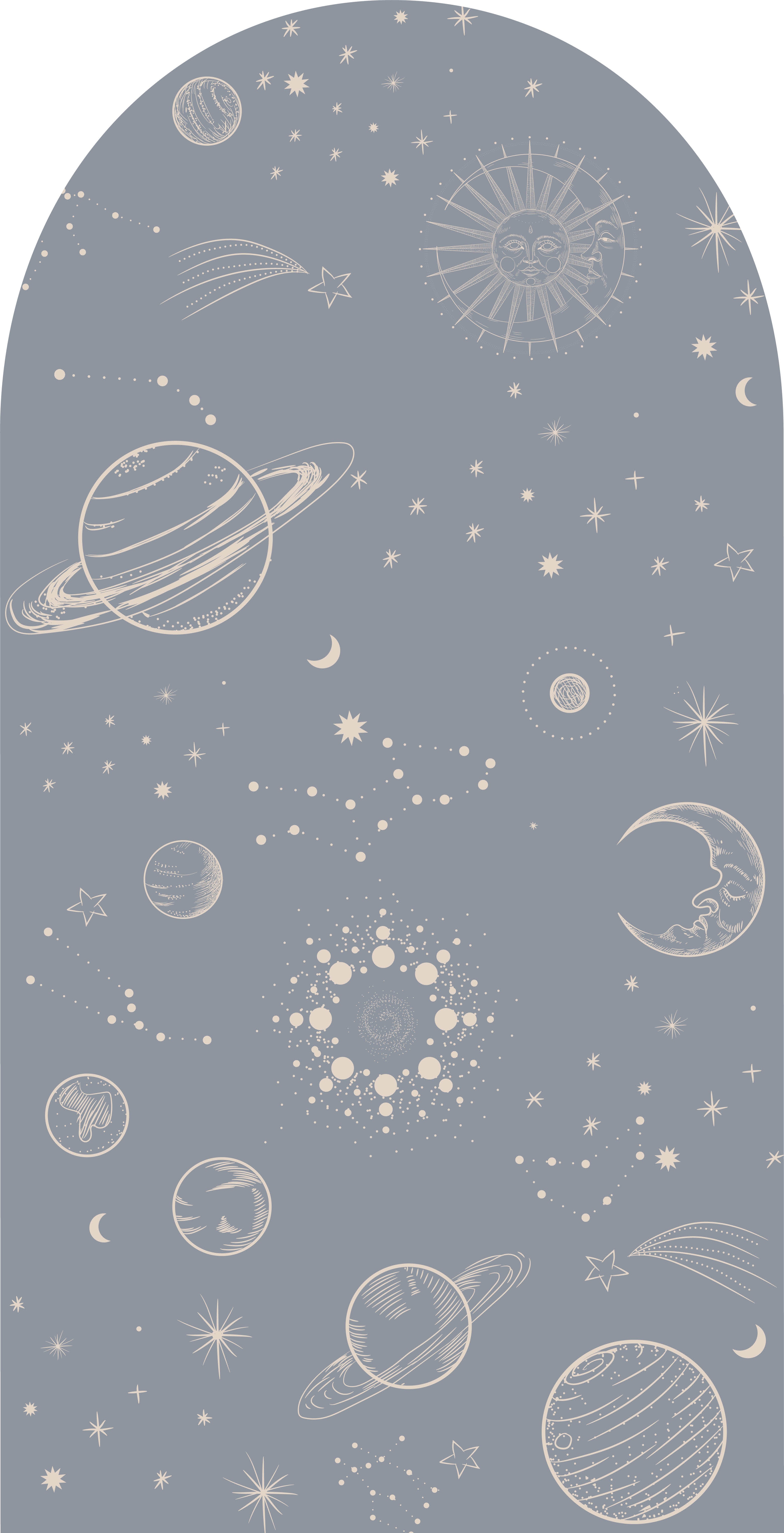 Behangboog - In de Ruimte | denim