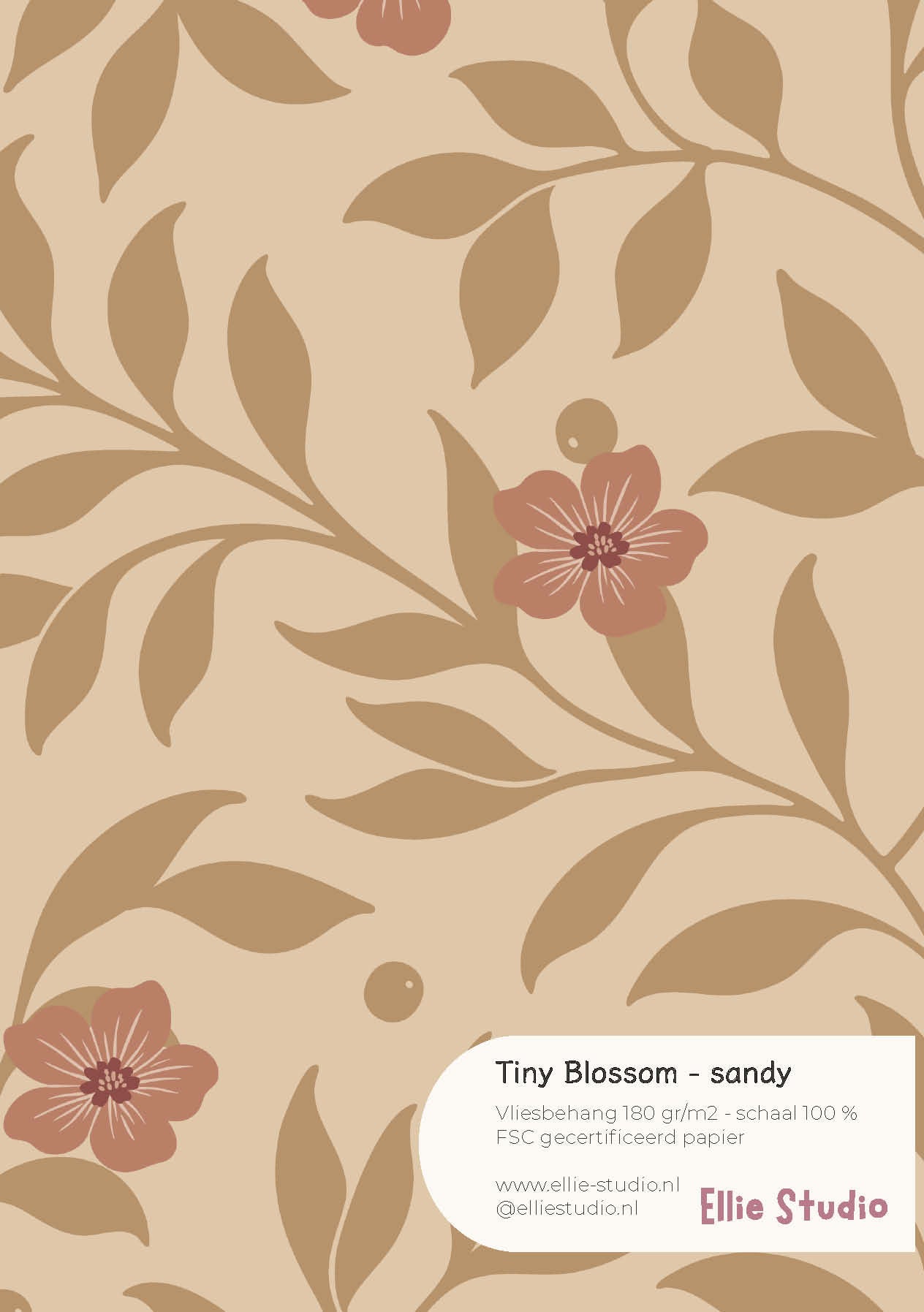 Wallpaper sample Checked check - Chocolate