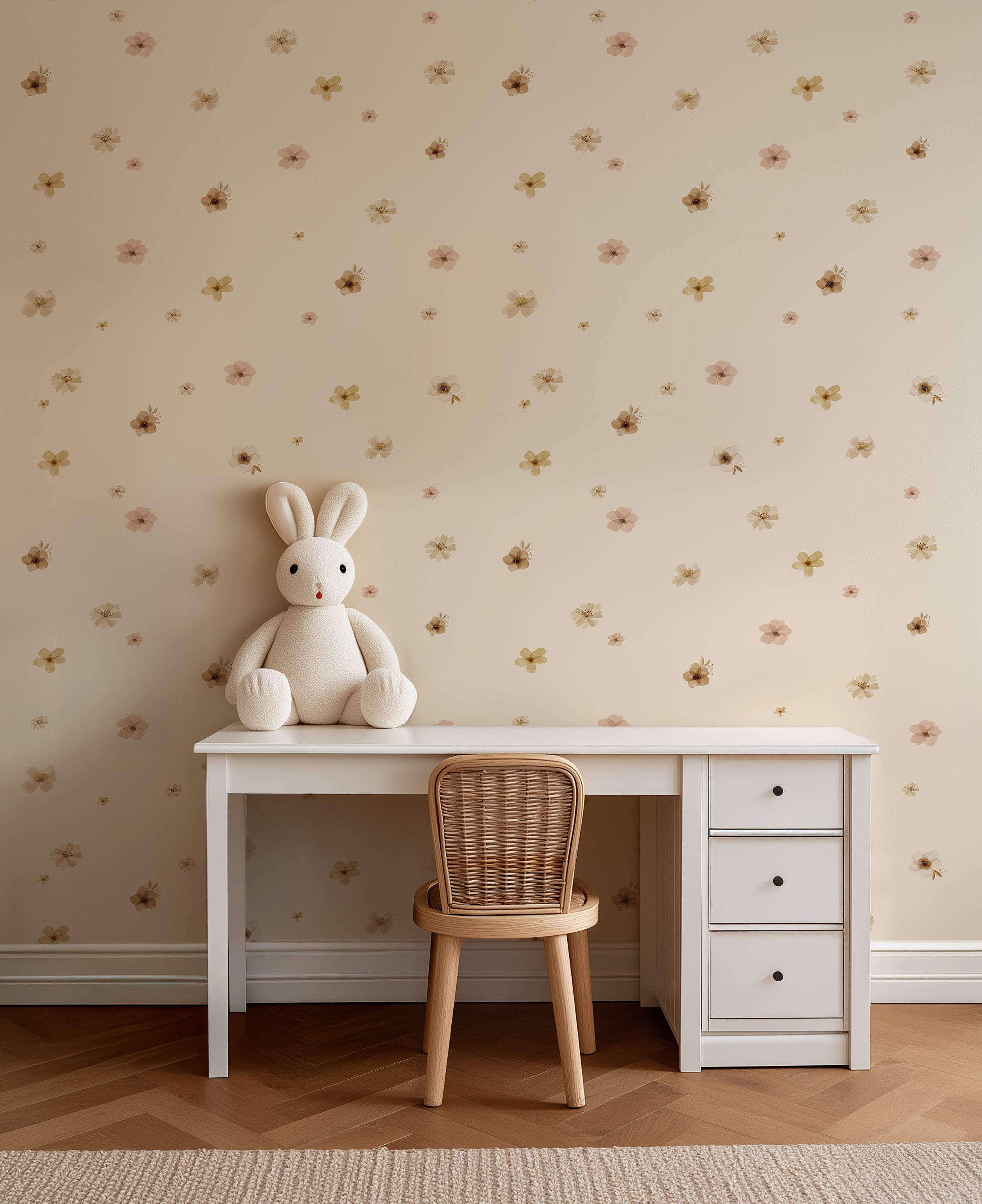 Behang Vintage Flowers