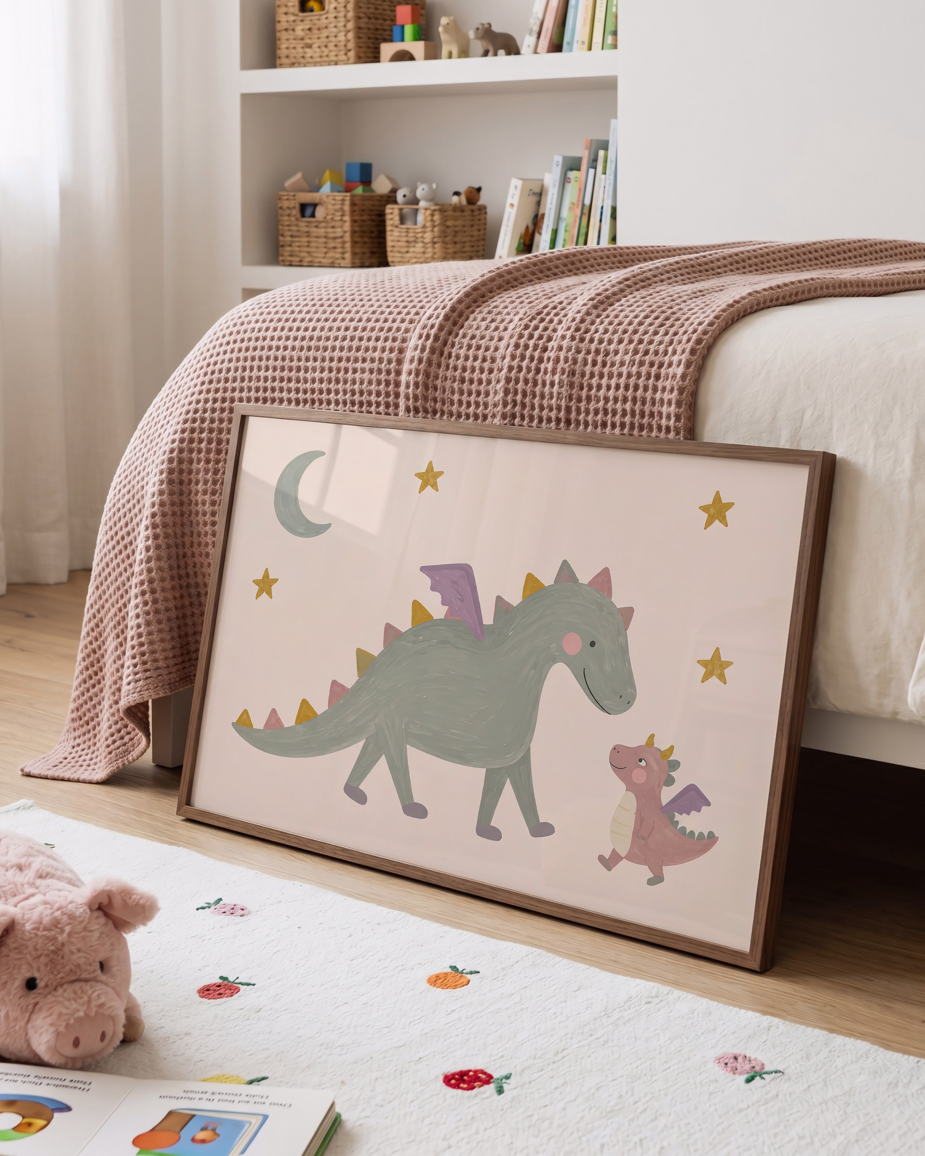 Children's room print - Unicorn lilac