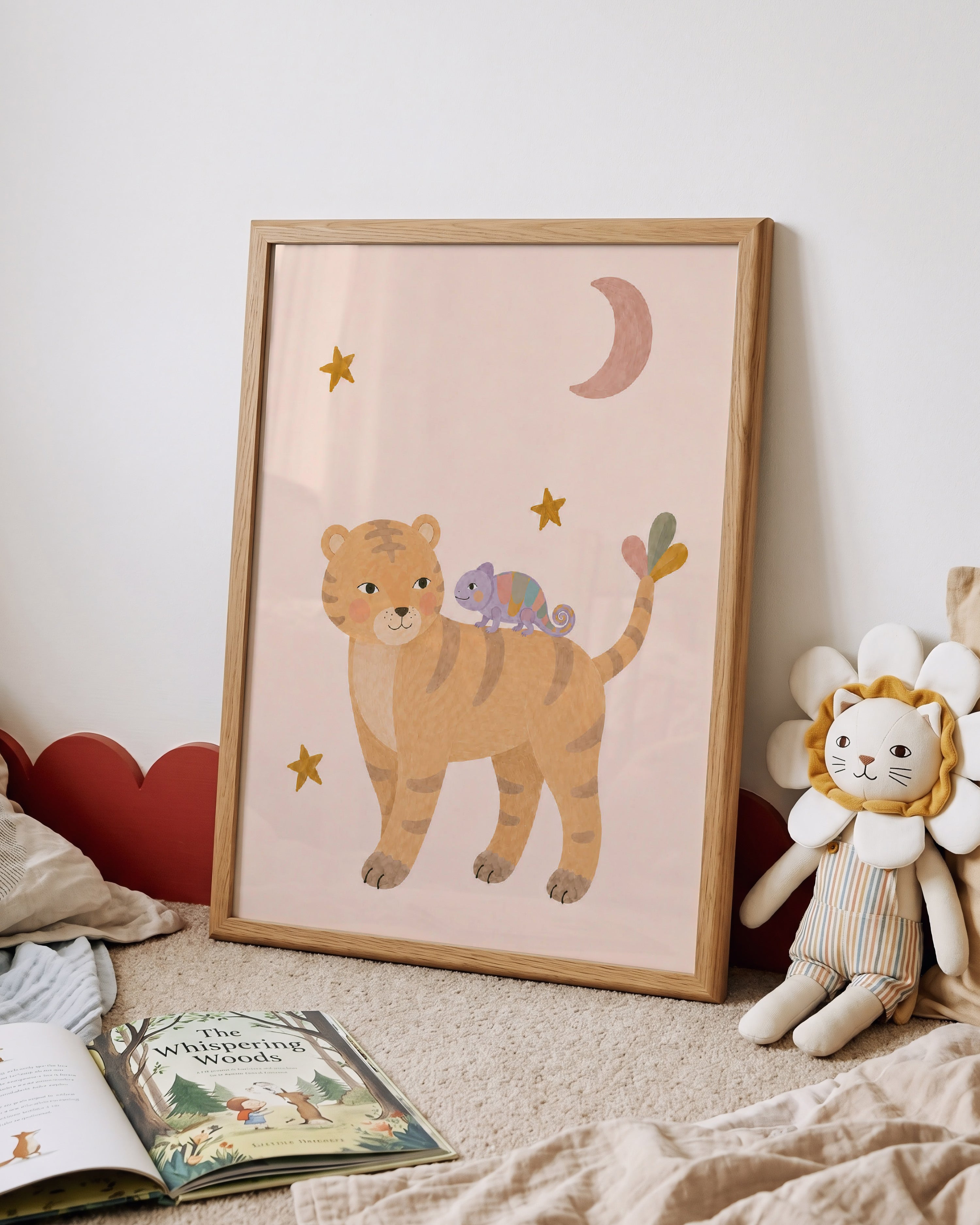 Children's room print - Unicorn lilac