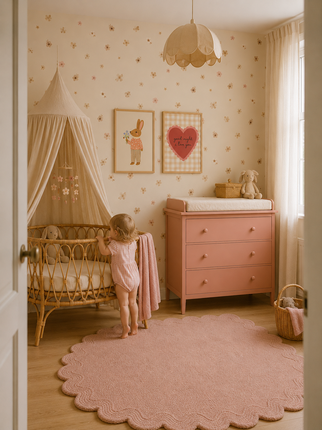 Behang Vintage Flowers