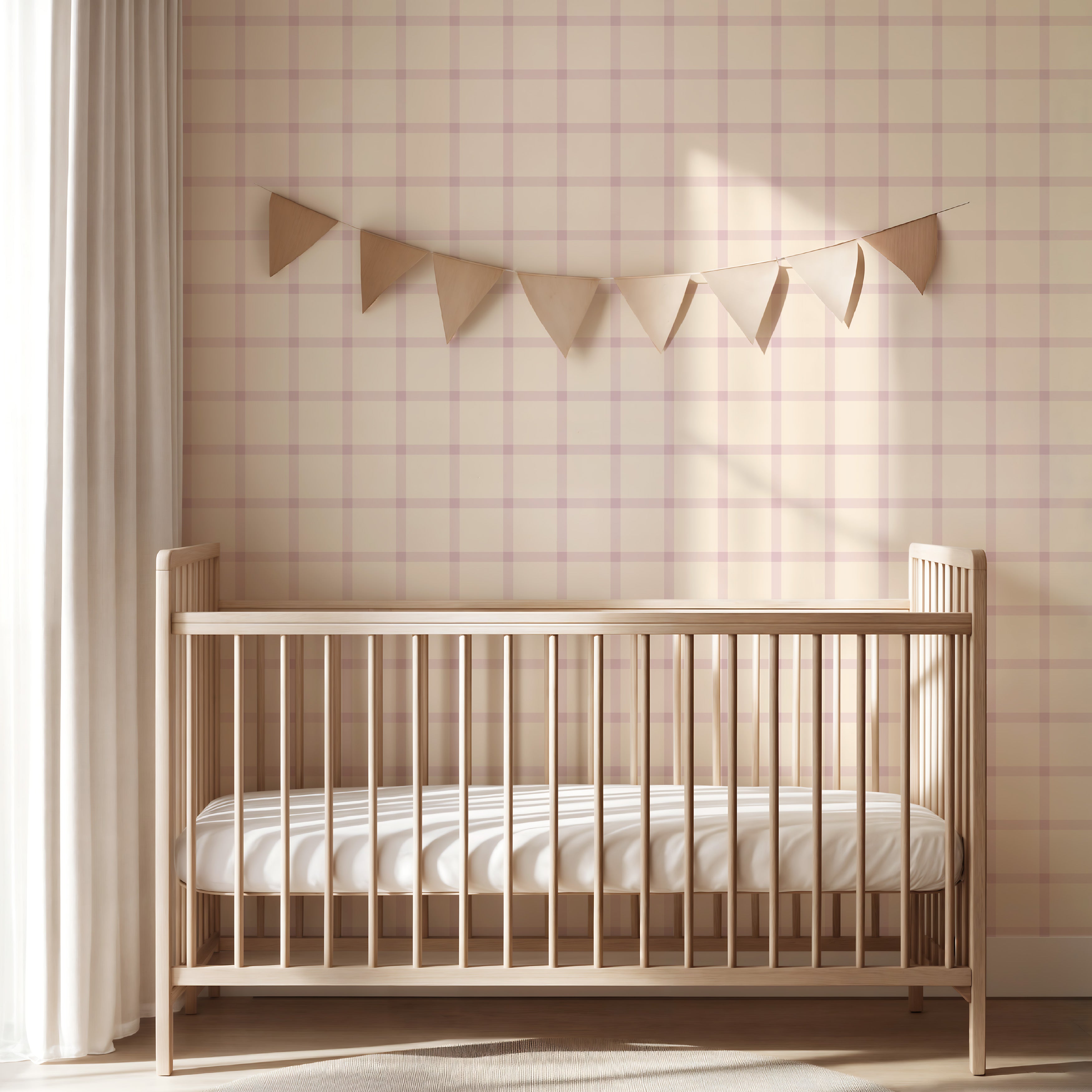 Wallpaper Cozy Cubes - sugar plum