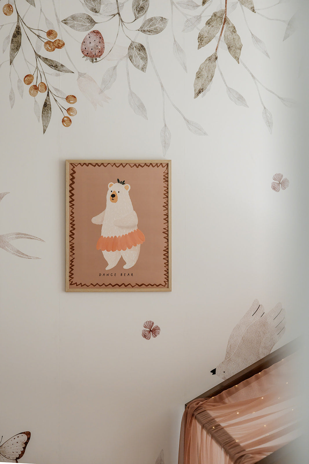 Children's room print - Ballerina bear