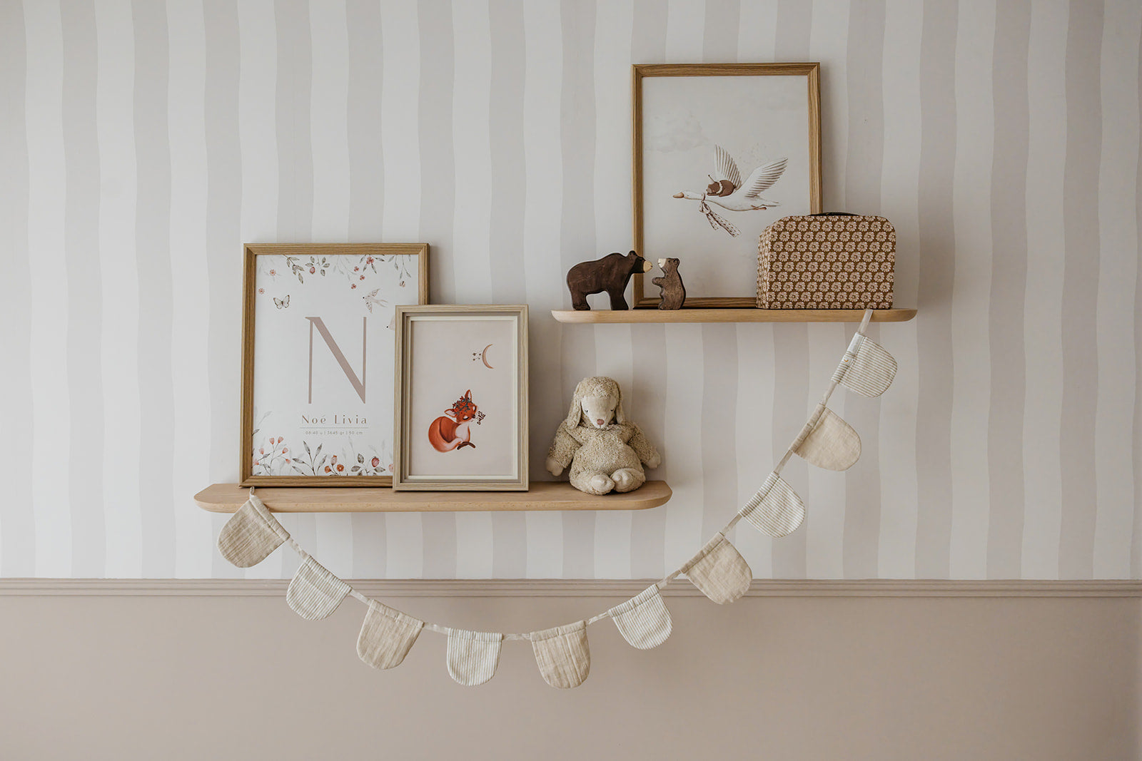 Kinderkamer poster - Lief vosje onder de maan | Enchanted Forest
