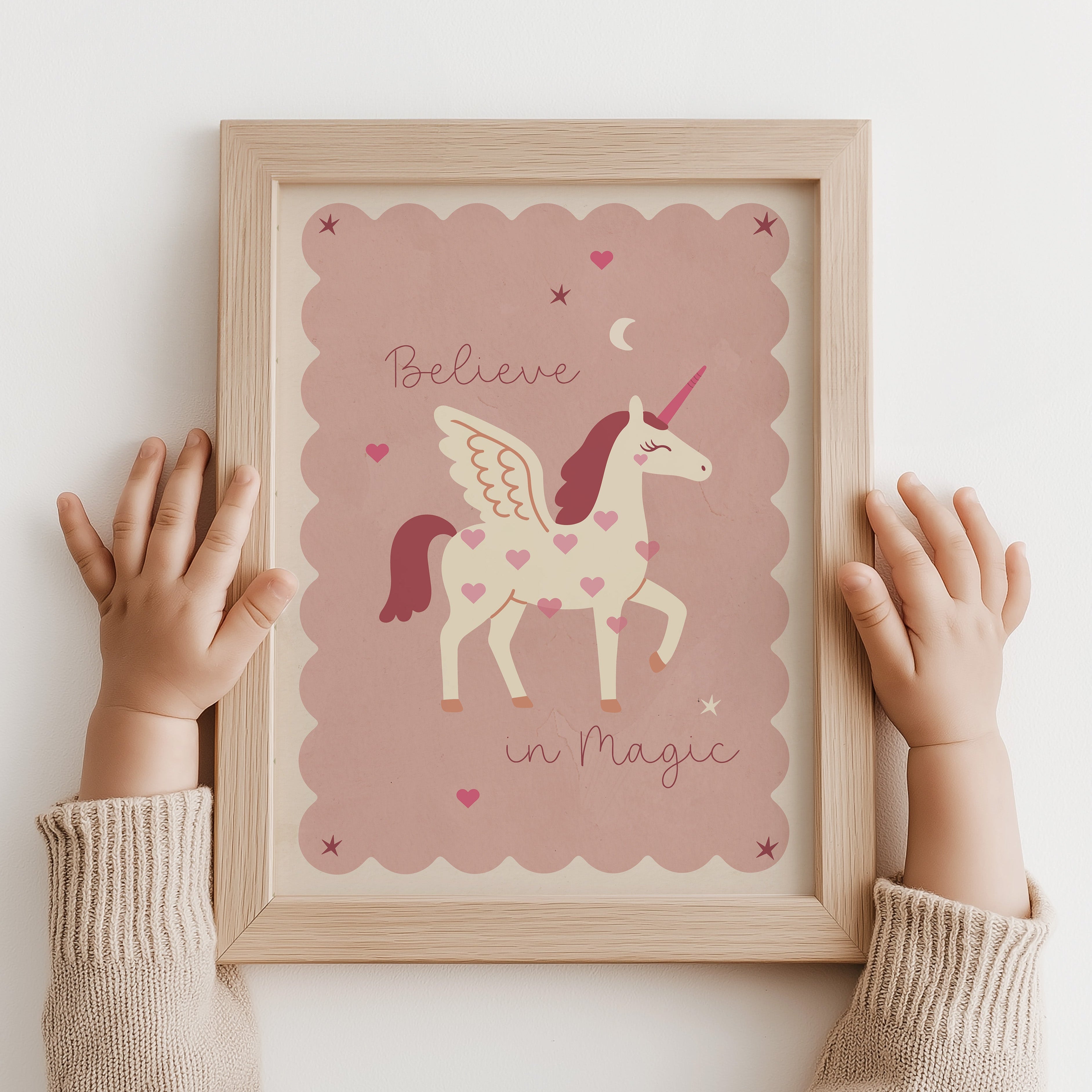 Children's room poster - Unicorn | Believe in magic