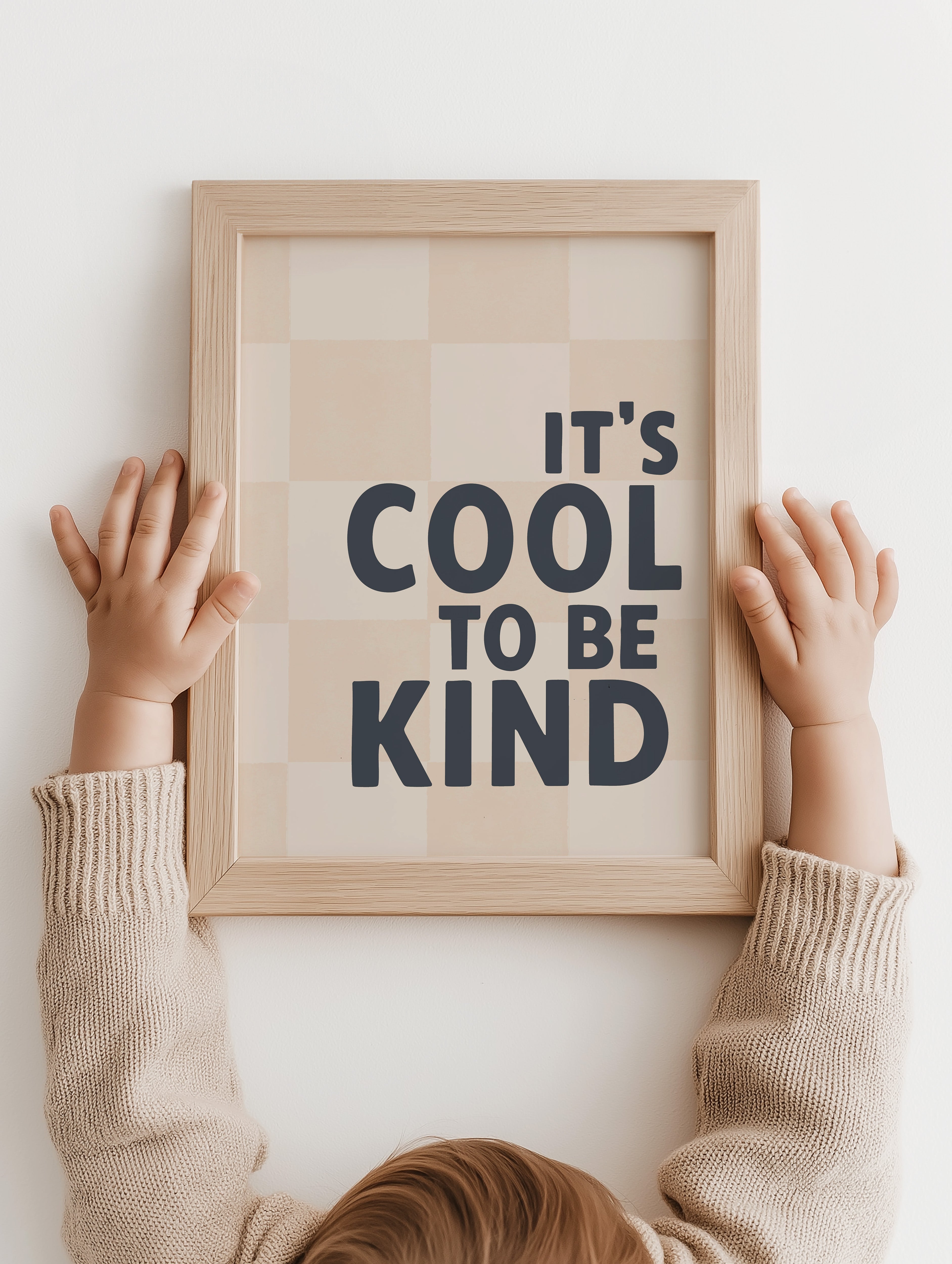 Kinderkamer print - It's cool to be kind