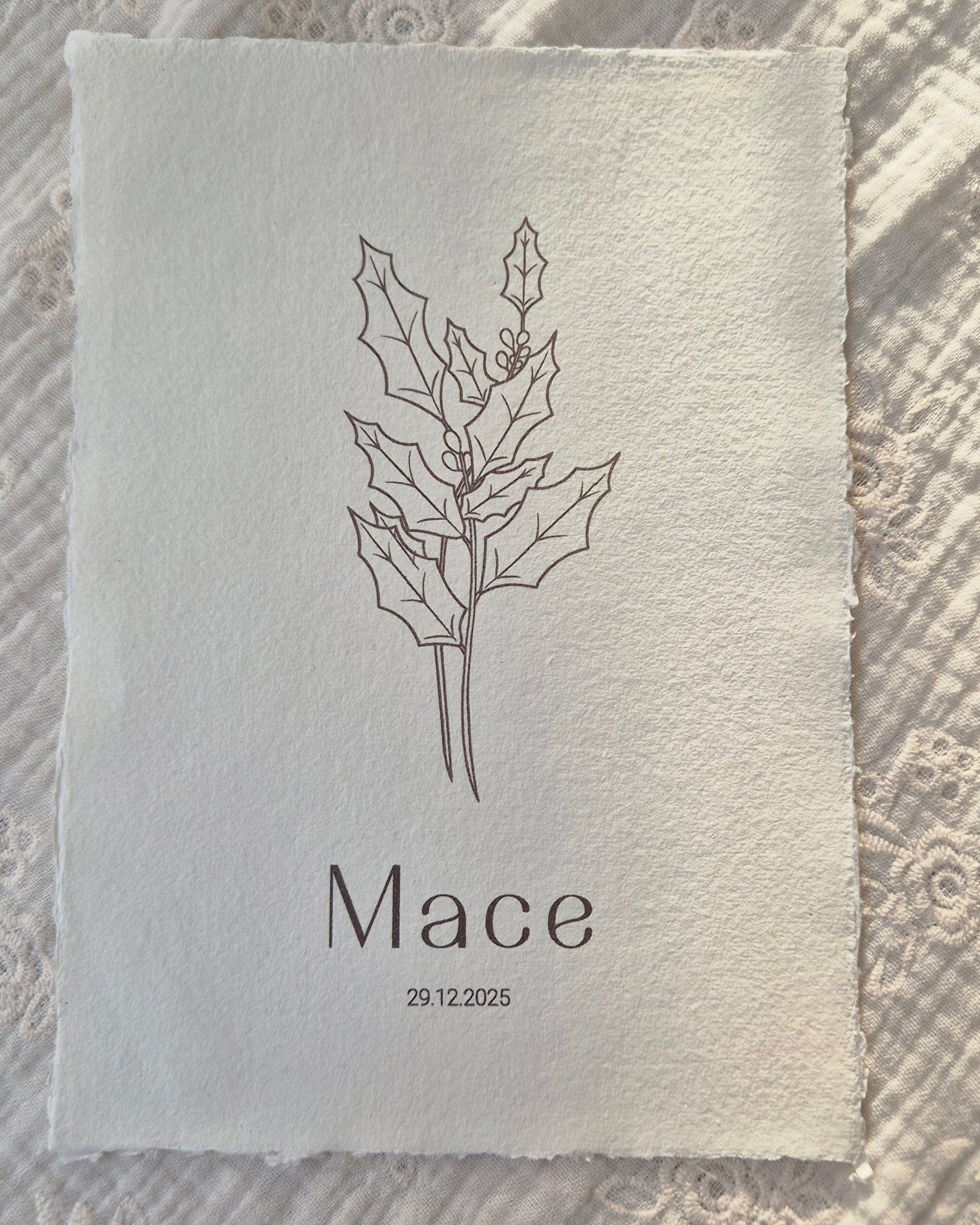 Poster Geboortebloem december