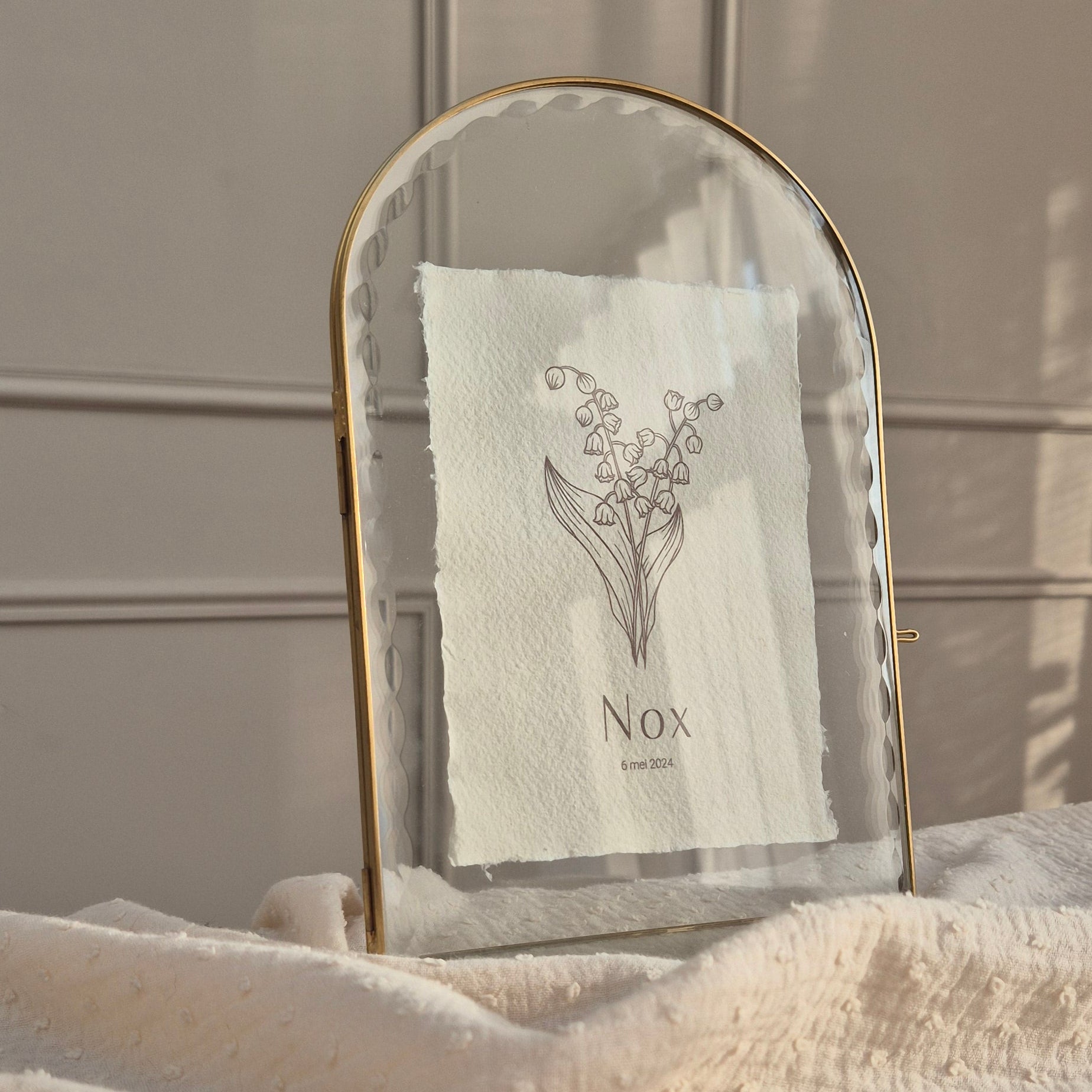 Geboortebloem poster mei