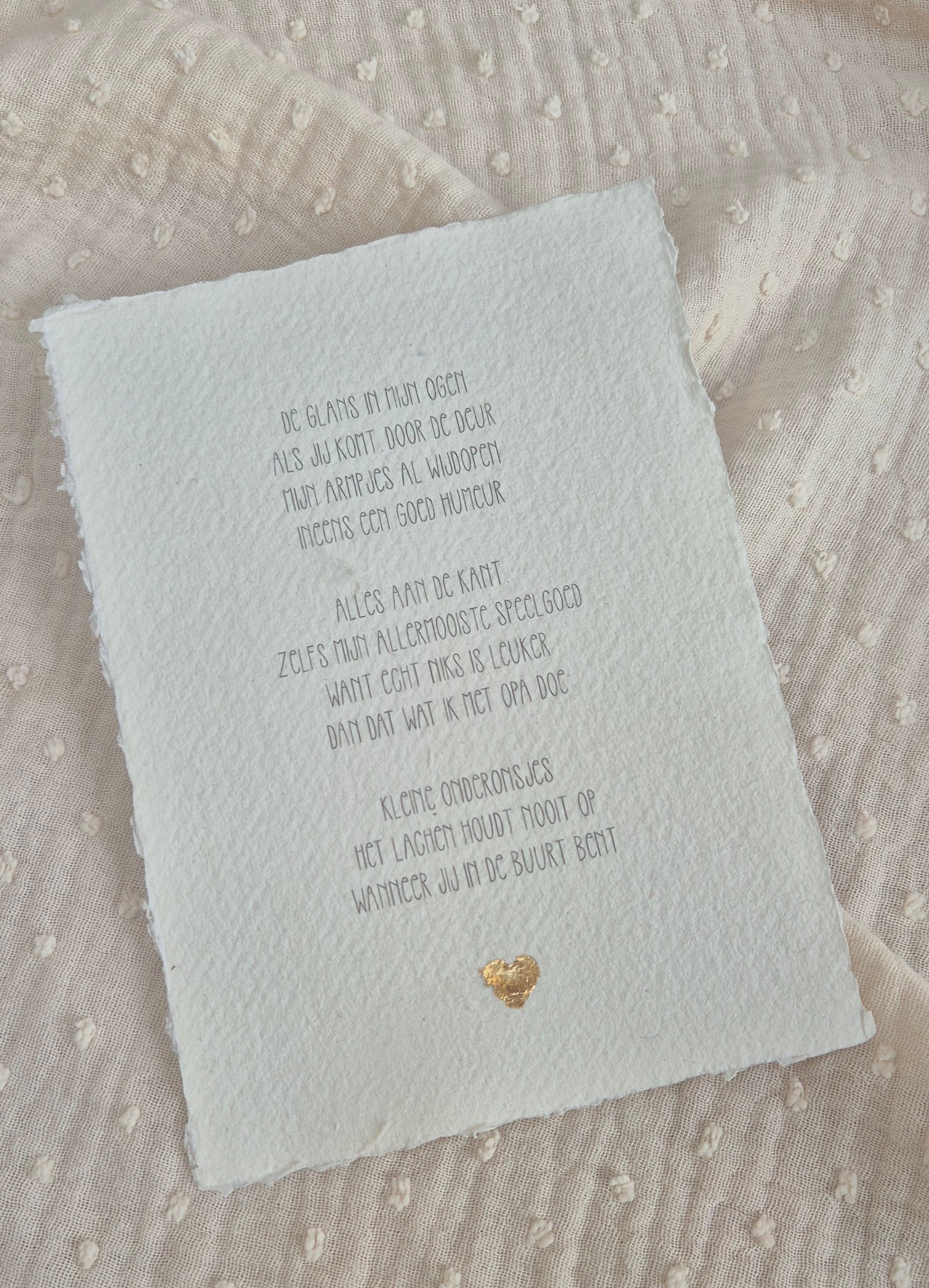 Gedichtje voor opa - Kleine onderonsjes