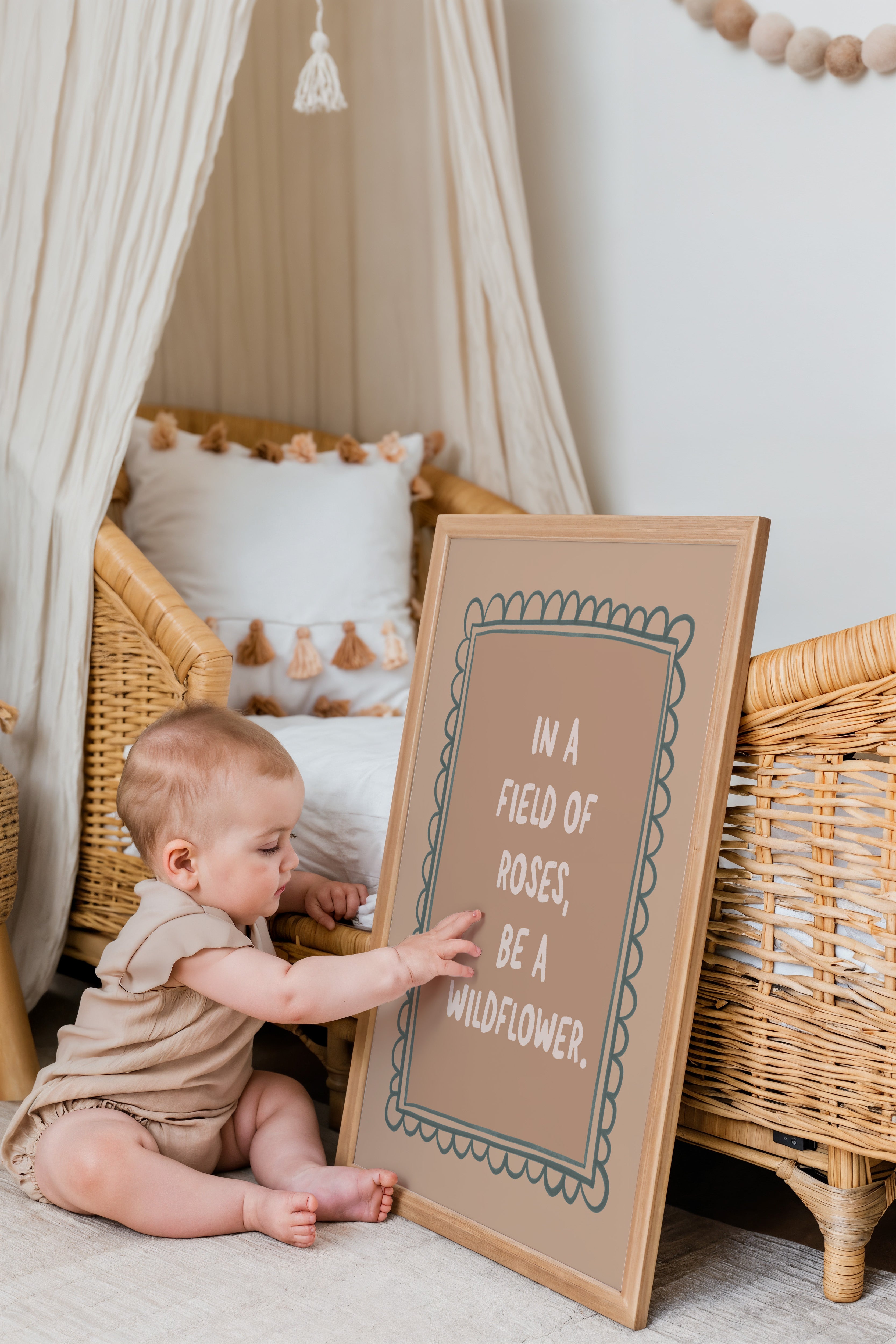 Kinderkamer print - Be A Wildflower