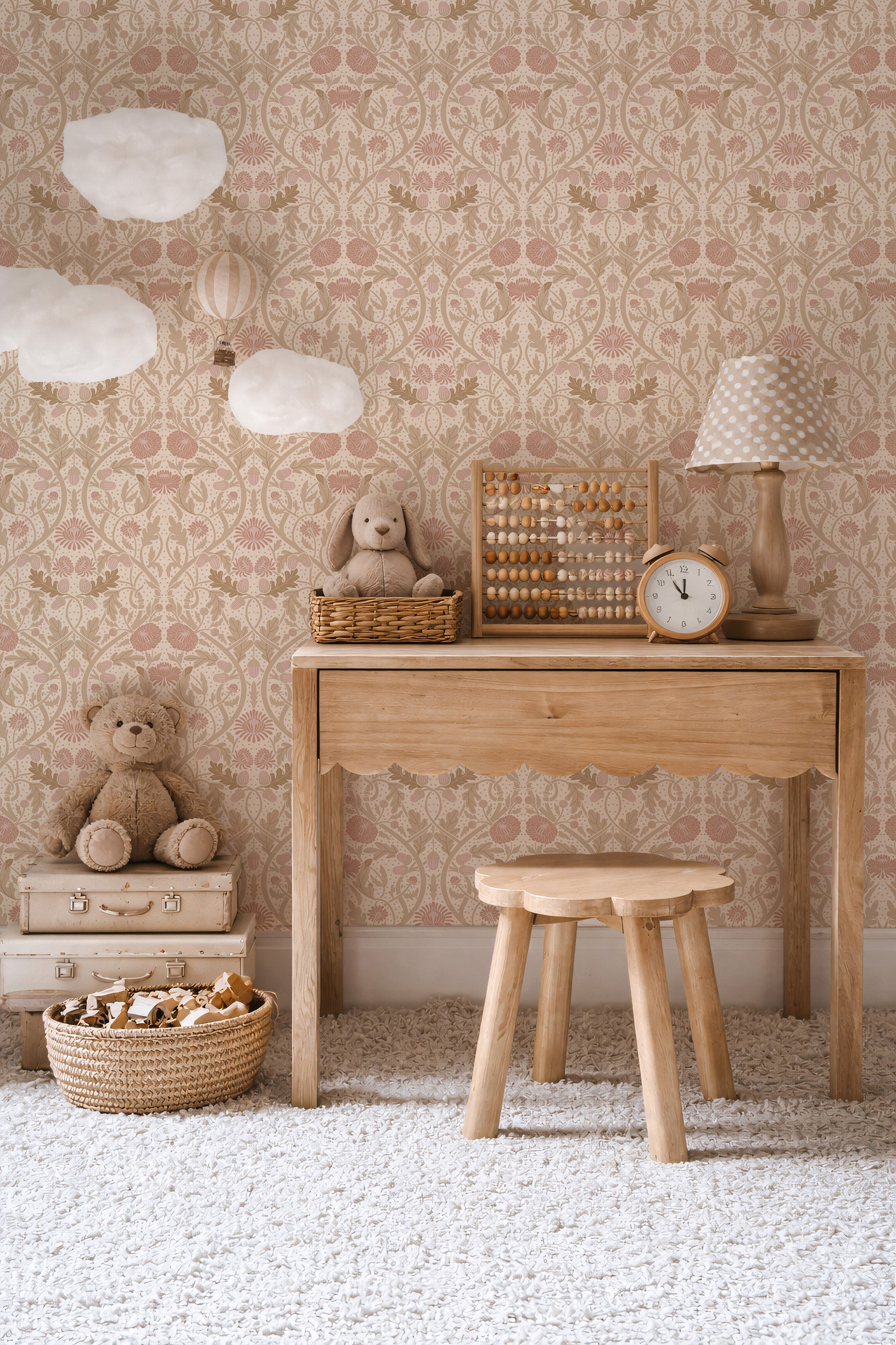 Behang Willow Bloom - linen