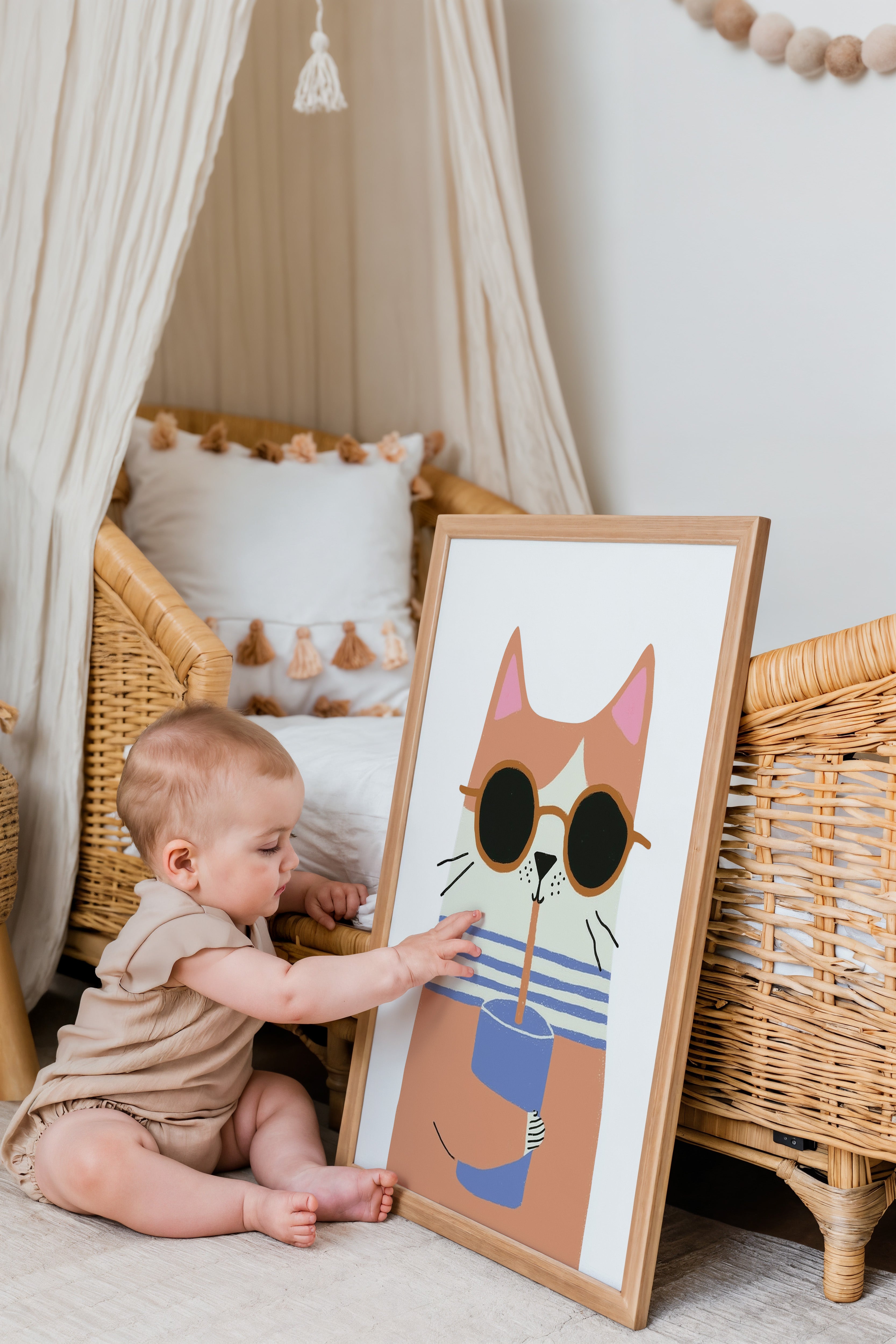 Kinderkamer print - Coole Kat