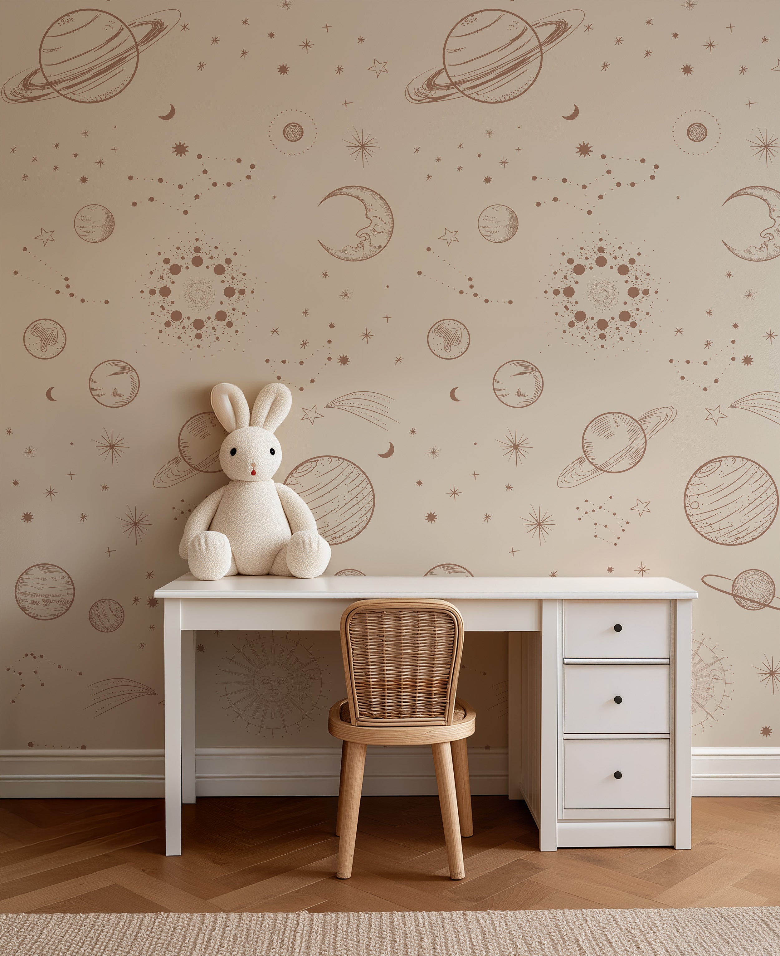 Wallpaper In Space - beige