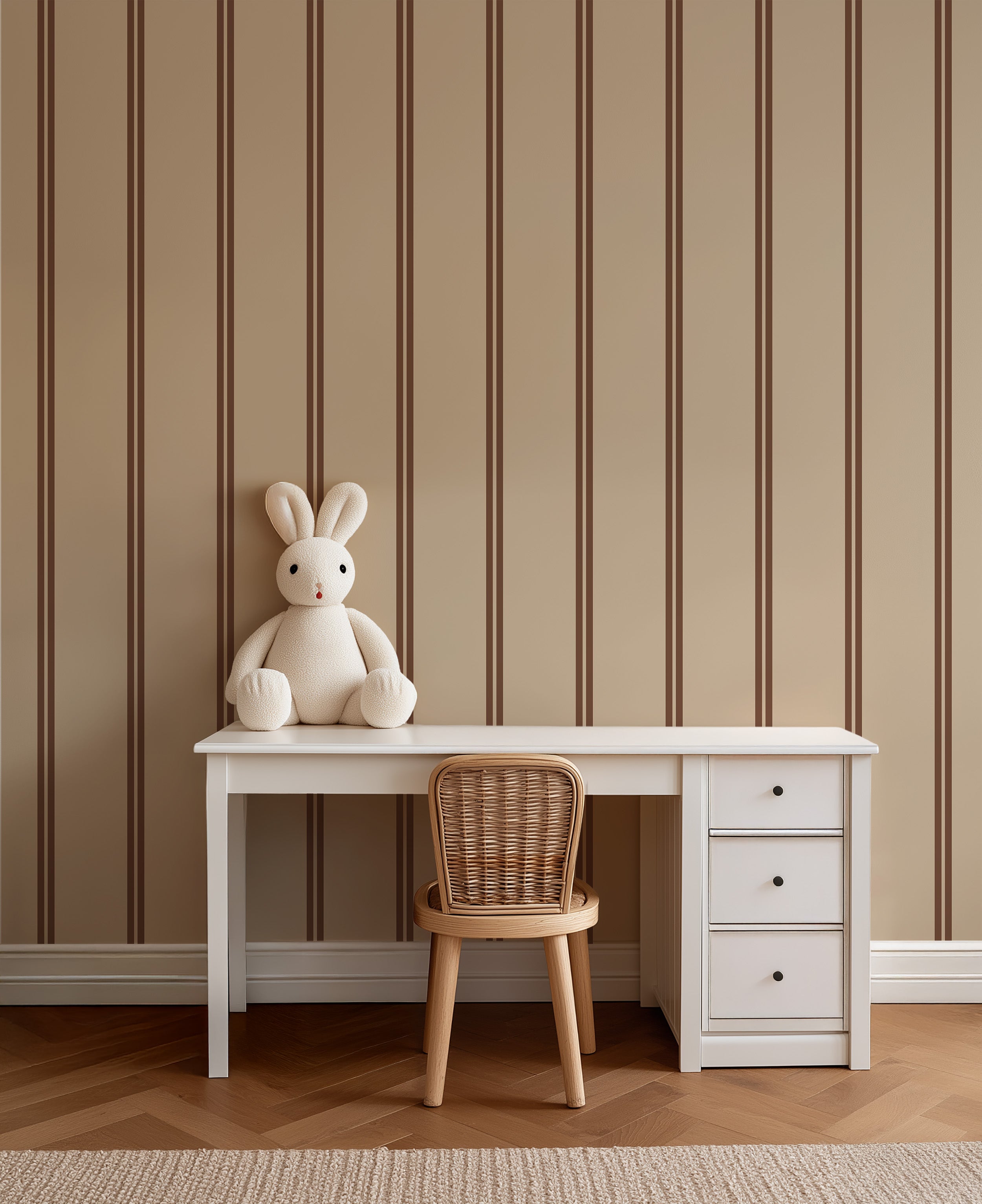 Wallpaper Twisty Twins - chocolate