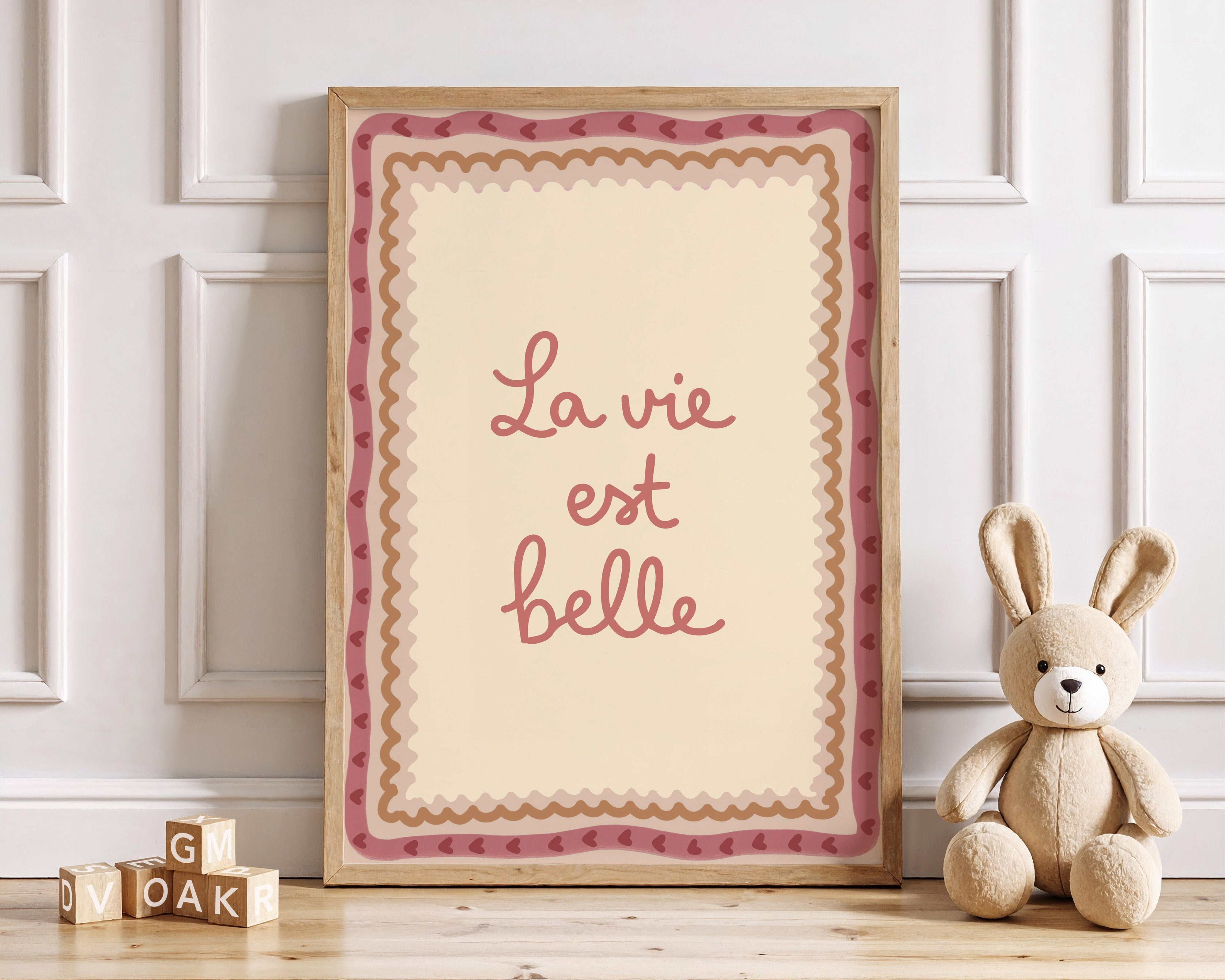 Kinderkamer poster - La vie est belle