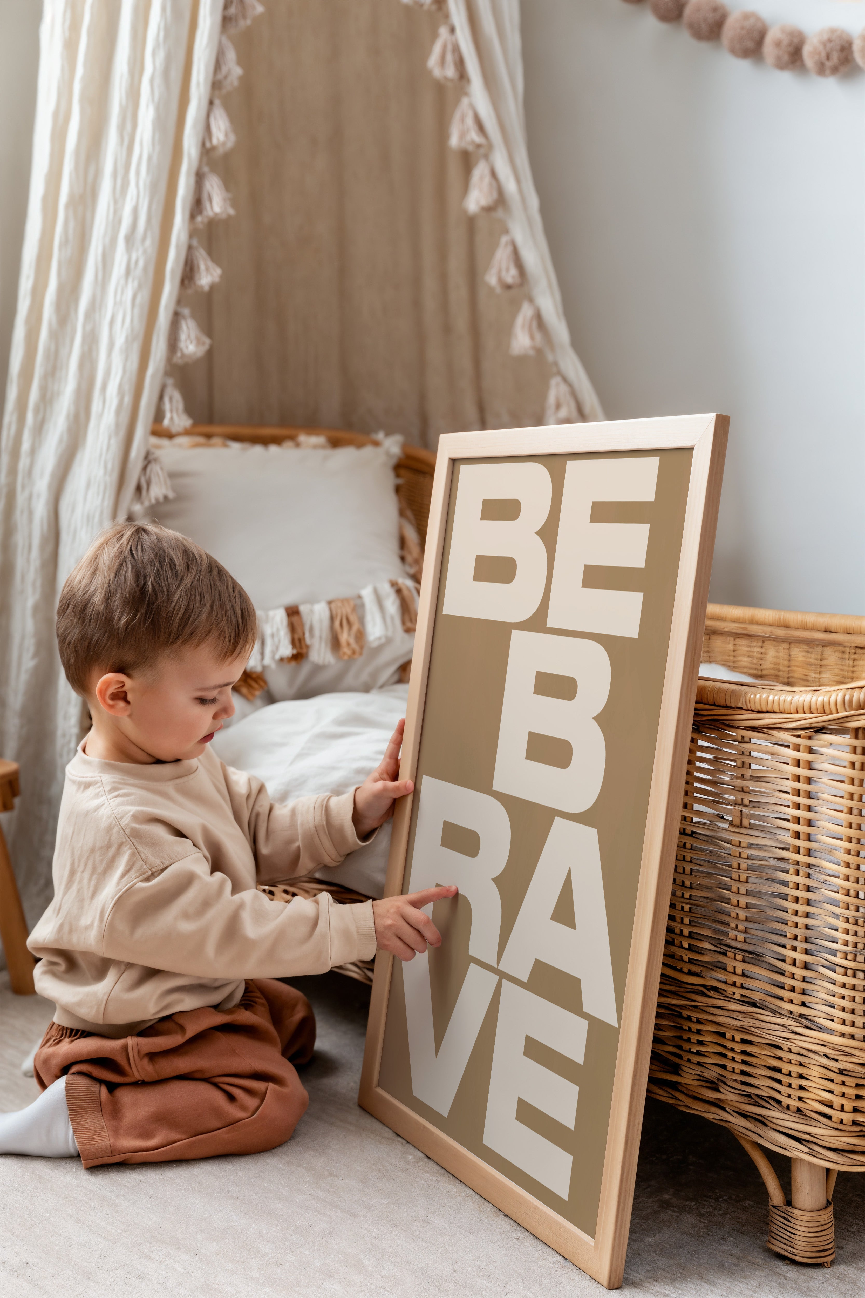 Kinderkamer print - Be Brave