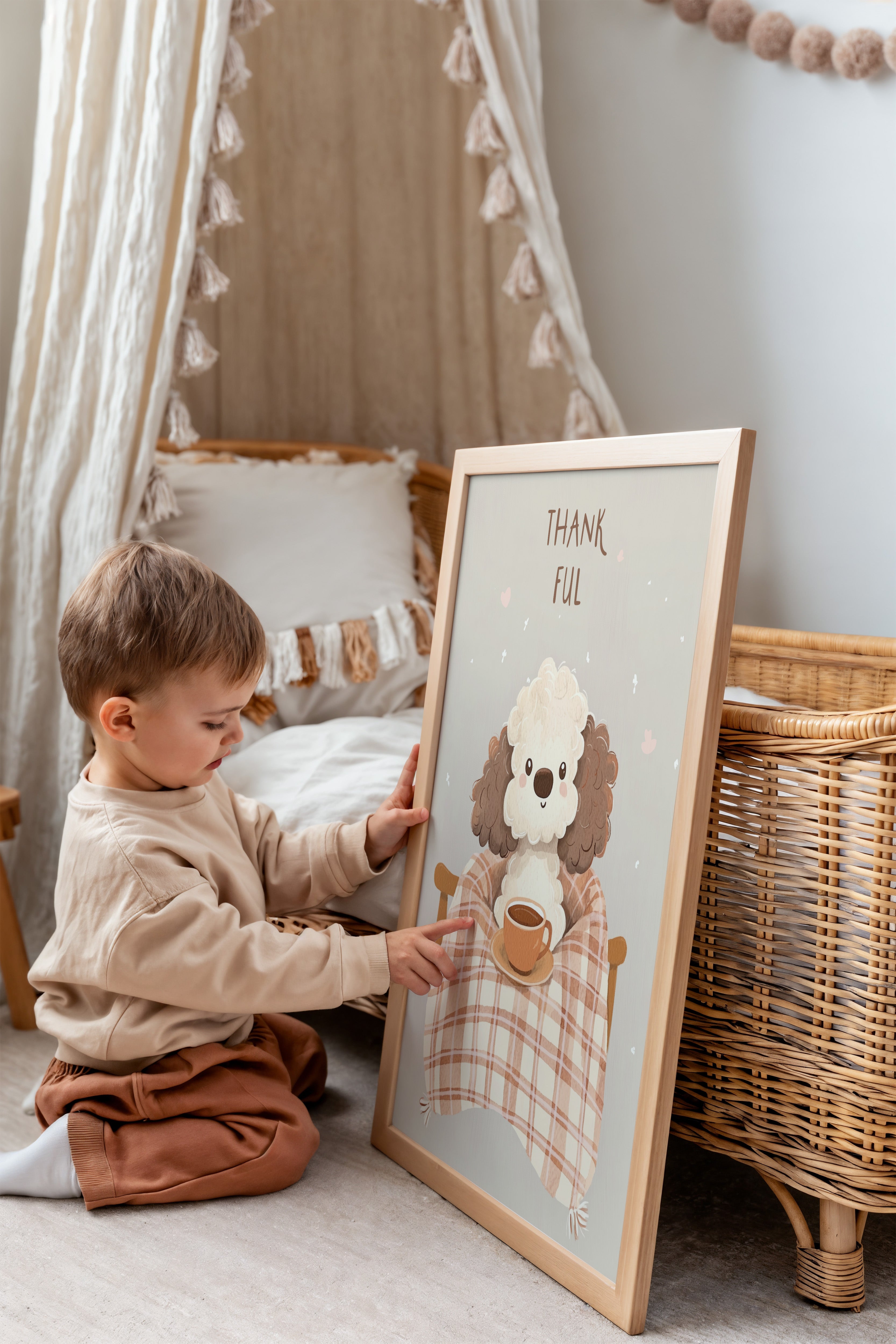Kinderkamer print - Thankful Puppu