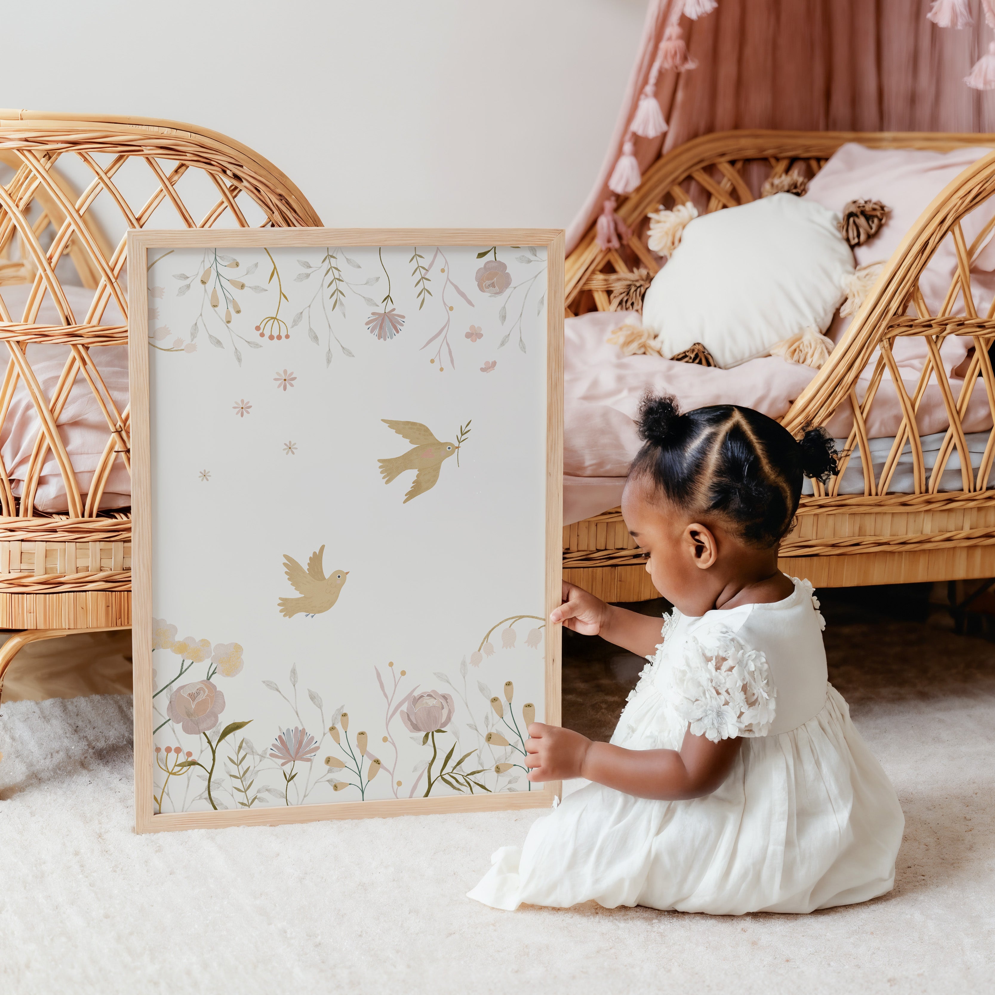 Kinderkamer poster - Botanische Vogels | Garden of Paradise