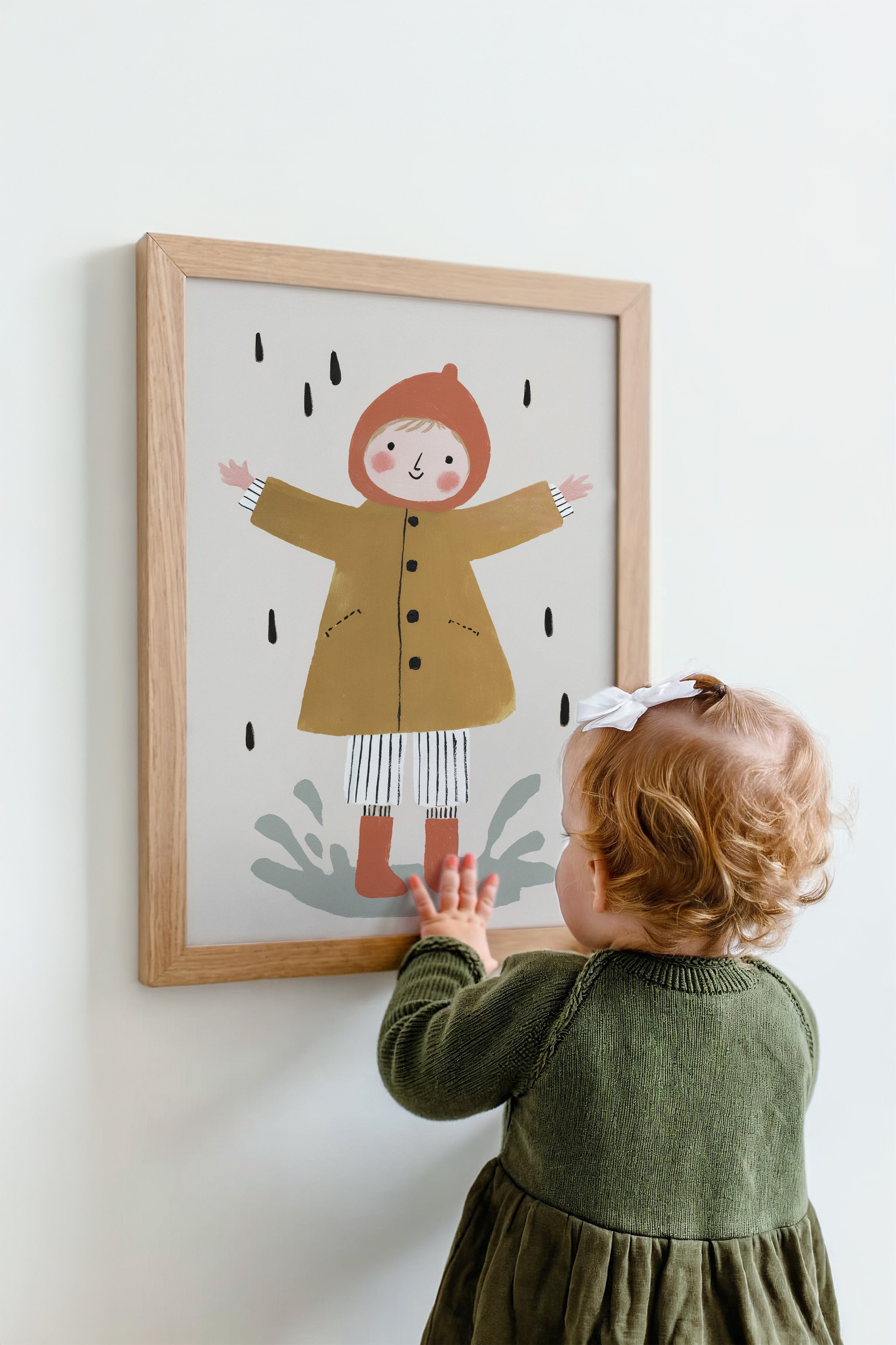 Kinderkamer print - Regenplezier