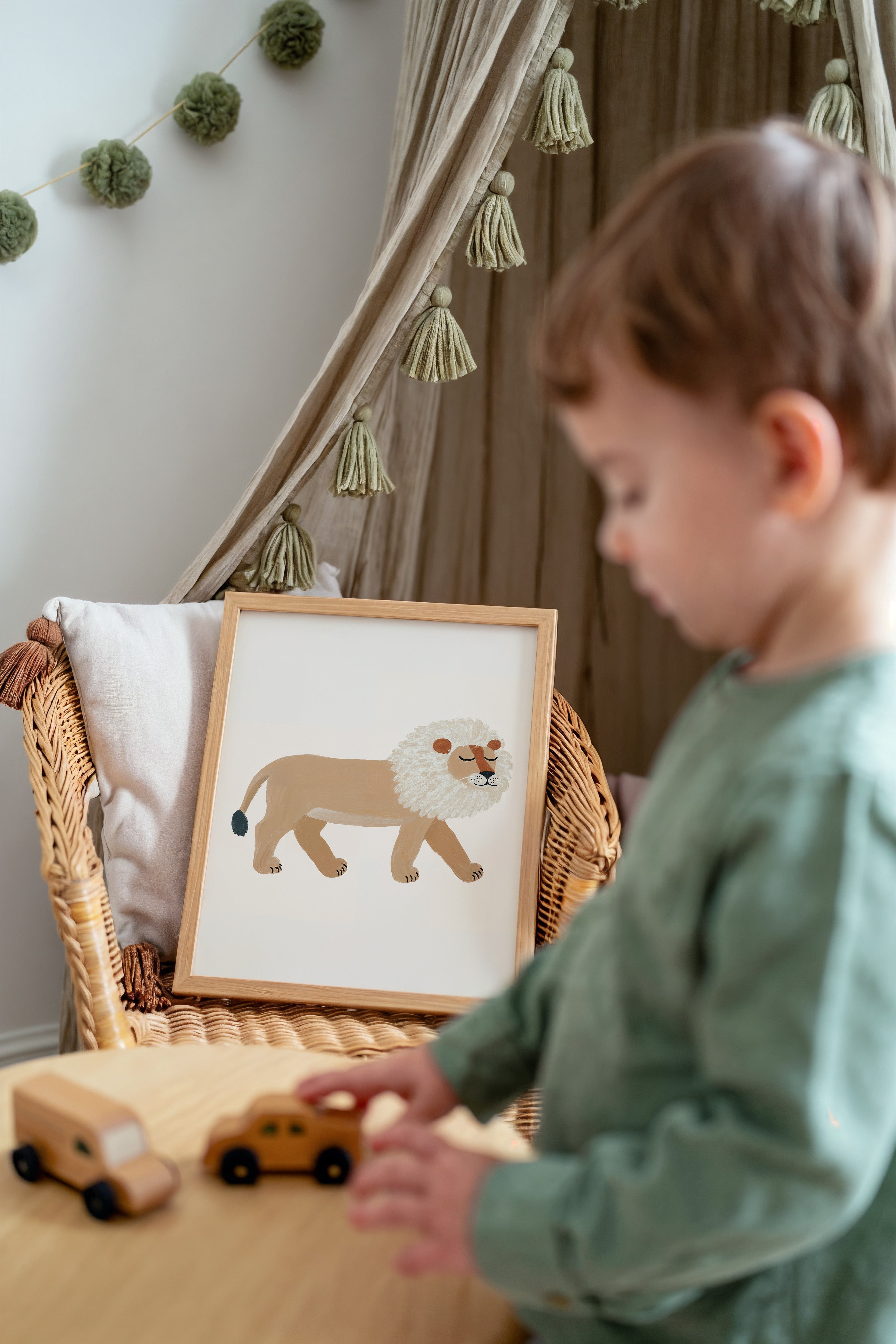 Children's room print - Lion
