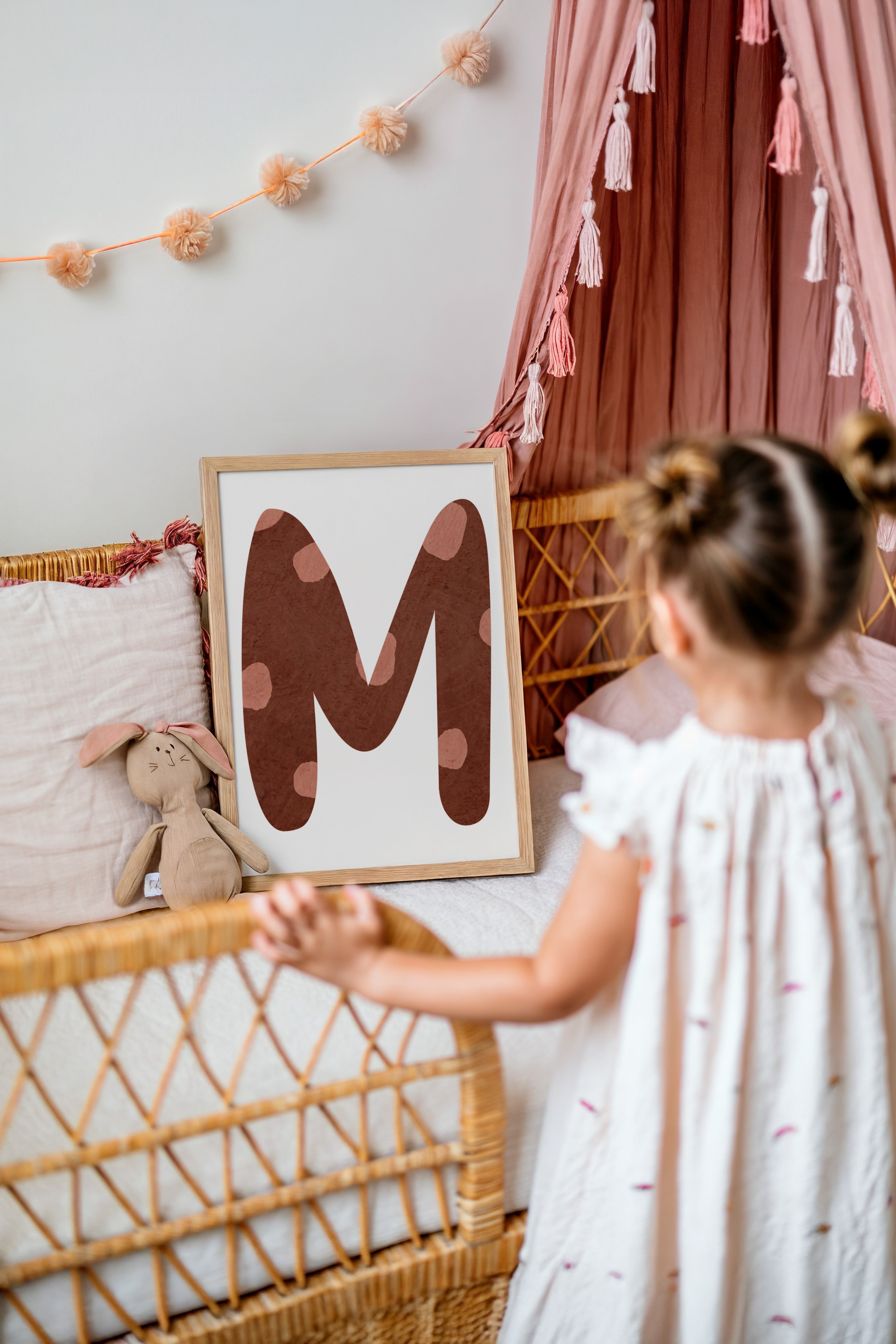 Letterposter Retro - stippen